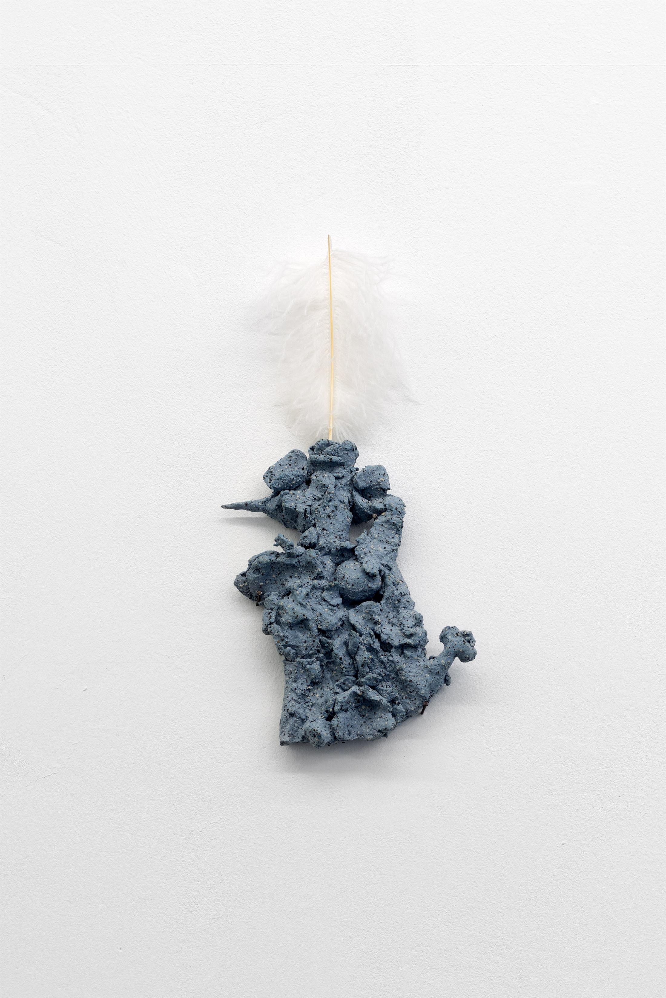 Exhibition View Groupshow «TGC – curated by XYZ Collective; Sveta Mordovskaya, Untitled (Looks like an angel), 2020» at Weiss Falk, Basel, 2020 / Photo: Flavio Karrer / Courtesy: the artists and Weiss Falk