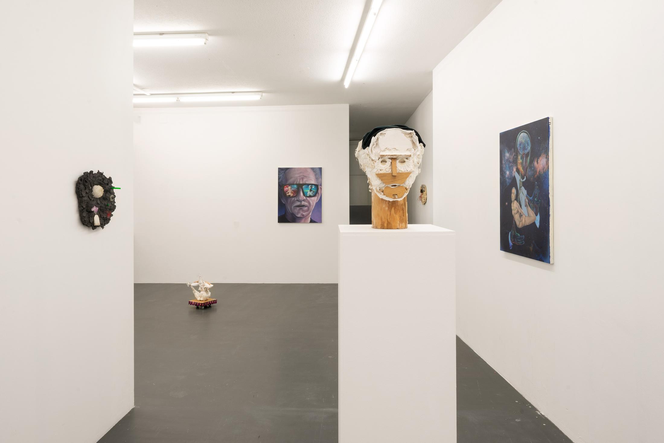 Exhibition View Groupshow «TGC – curated by XYZ Collective» at Weiss Falk, Basel, 2020 / Photo: Flavio Karrer / Courtesy: the artists and Weiss Falk
