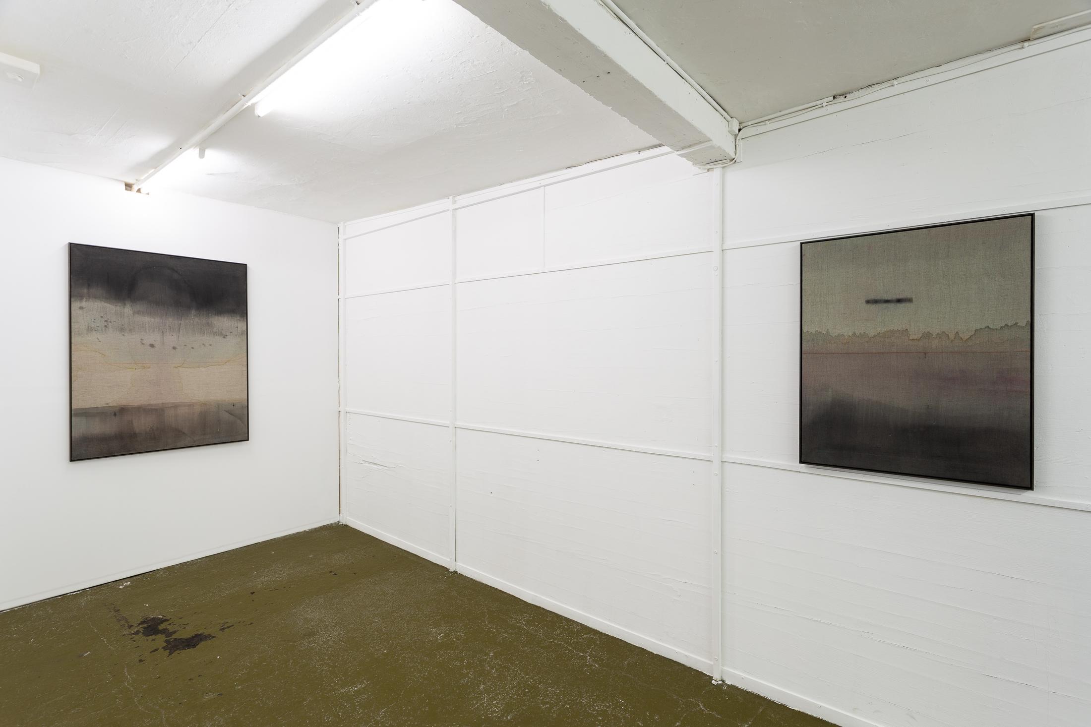 Exhibition View Groupshow «The Big Rip. Bounce, Chill or Crunch?; Kirstine Roepstorff, Illustration #Simmering, 2017; Kirstine Roepstorff, Illustration #Awareness, 2017» at Last Tango, Zurich, 2019 / Photo: Kilian Bannwart / Courtesy: the artist and Last Tango, Zurich