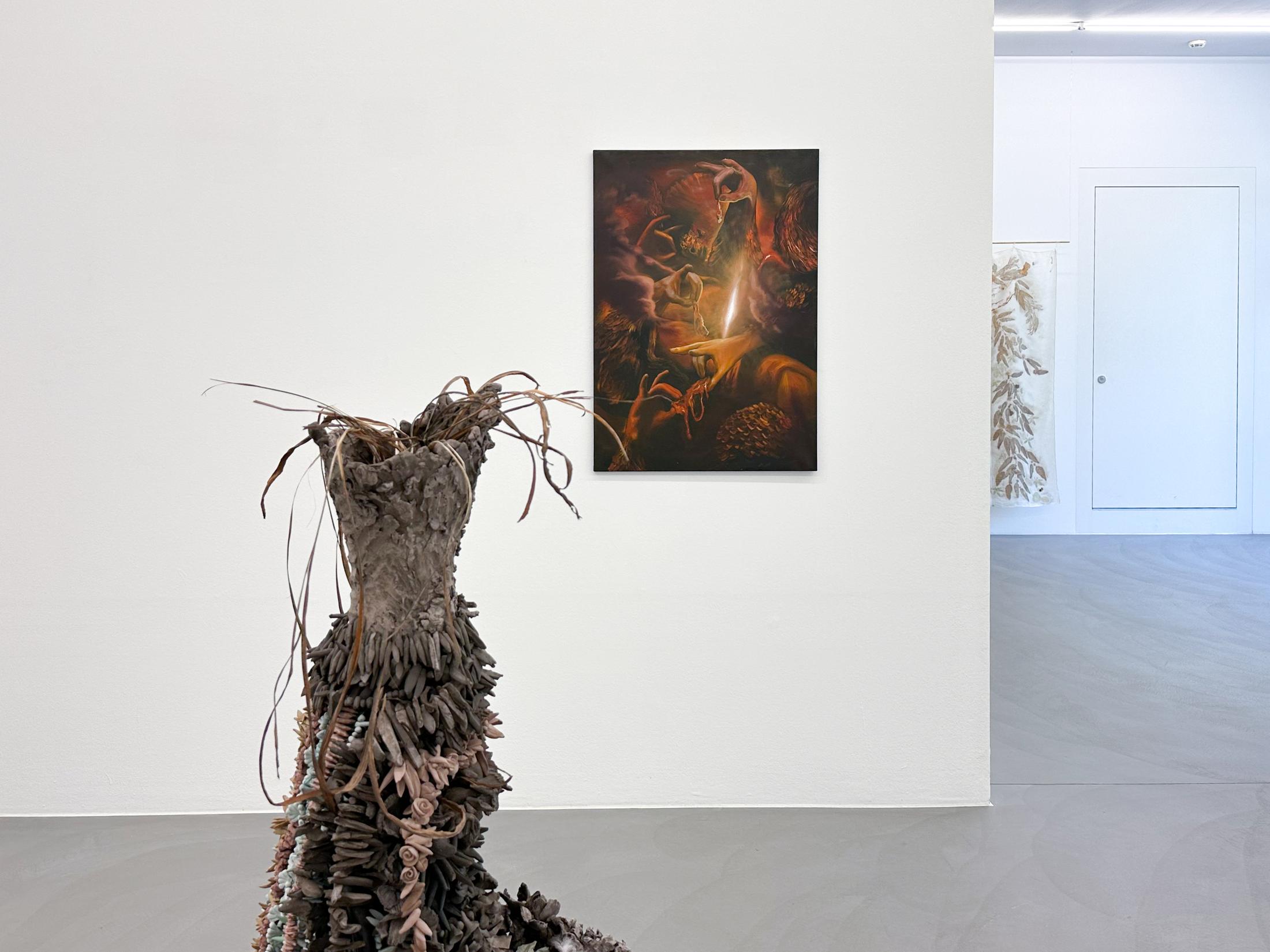 Exhibition View Group Show «The Chimera Complex» at Mai 36, Zurich, 2023 / Photo: Céline Hess / Courtesy: the artists and Mai 36