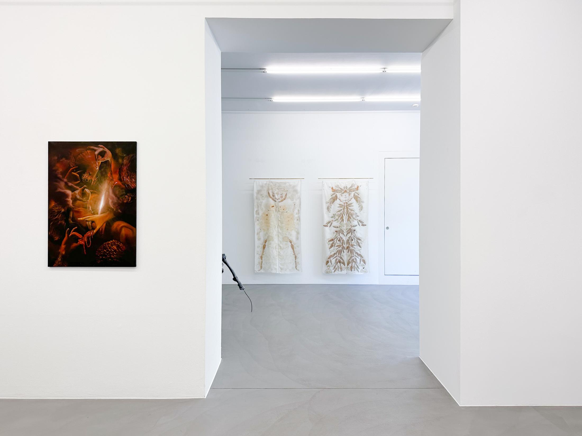 Exhibition View Group Show «The Chimera Complex» at Mai 36, Zurich, 2023 / Photo: Céline Hess / Courtesy: the artists and Mai 36