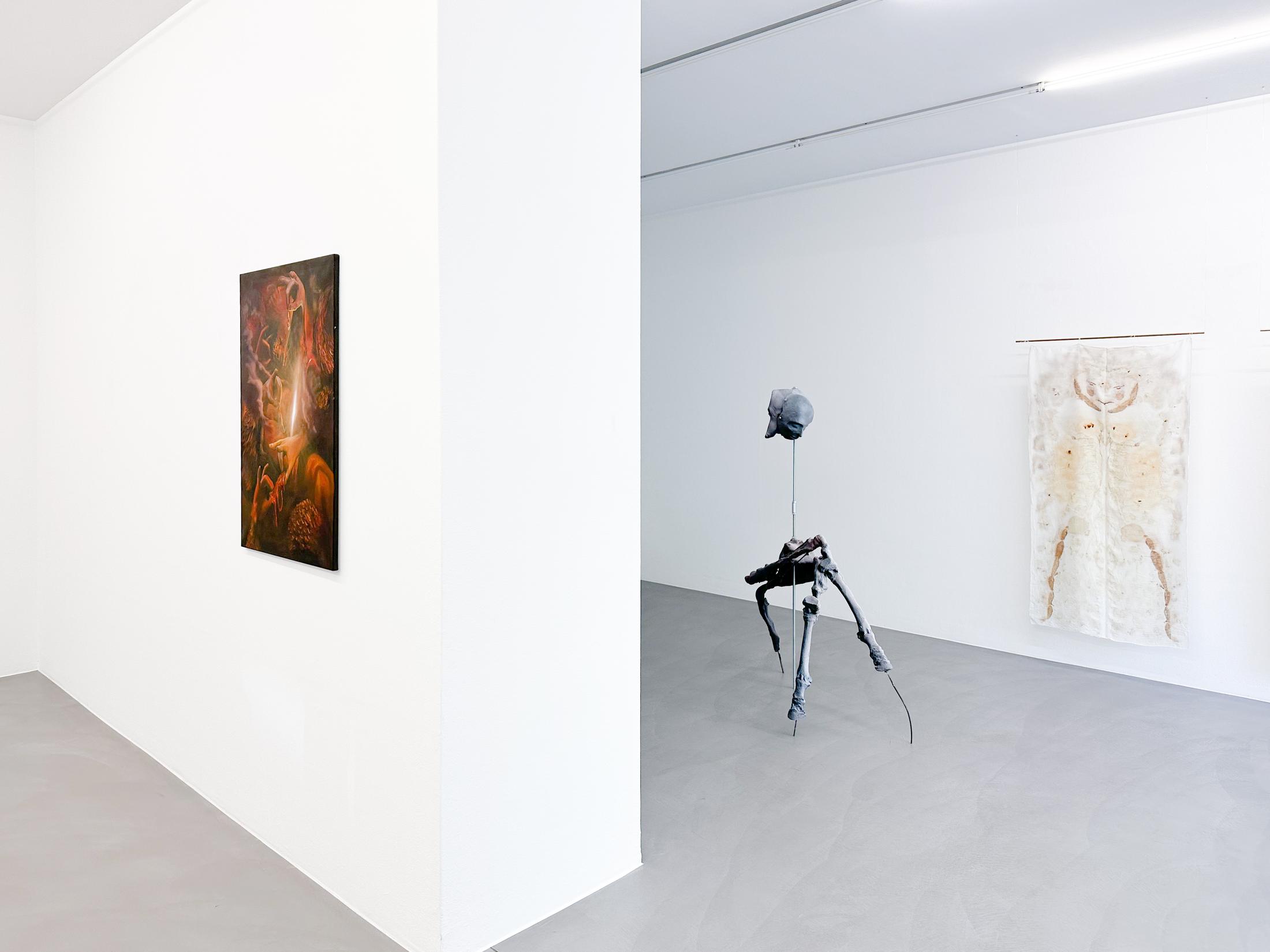 Exhibition View Group Show «The Chimera Complex» at Mai 36, Zurich, 2023 / Photo: Céline Hess / Courtesy: the artists and Mai 36