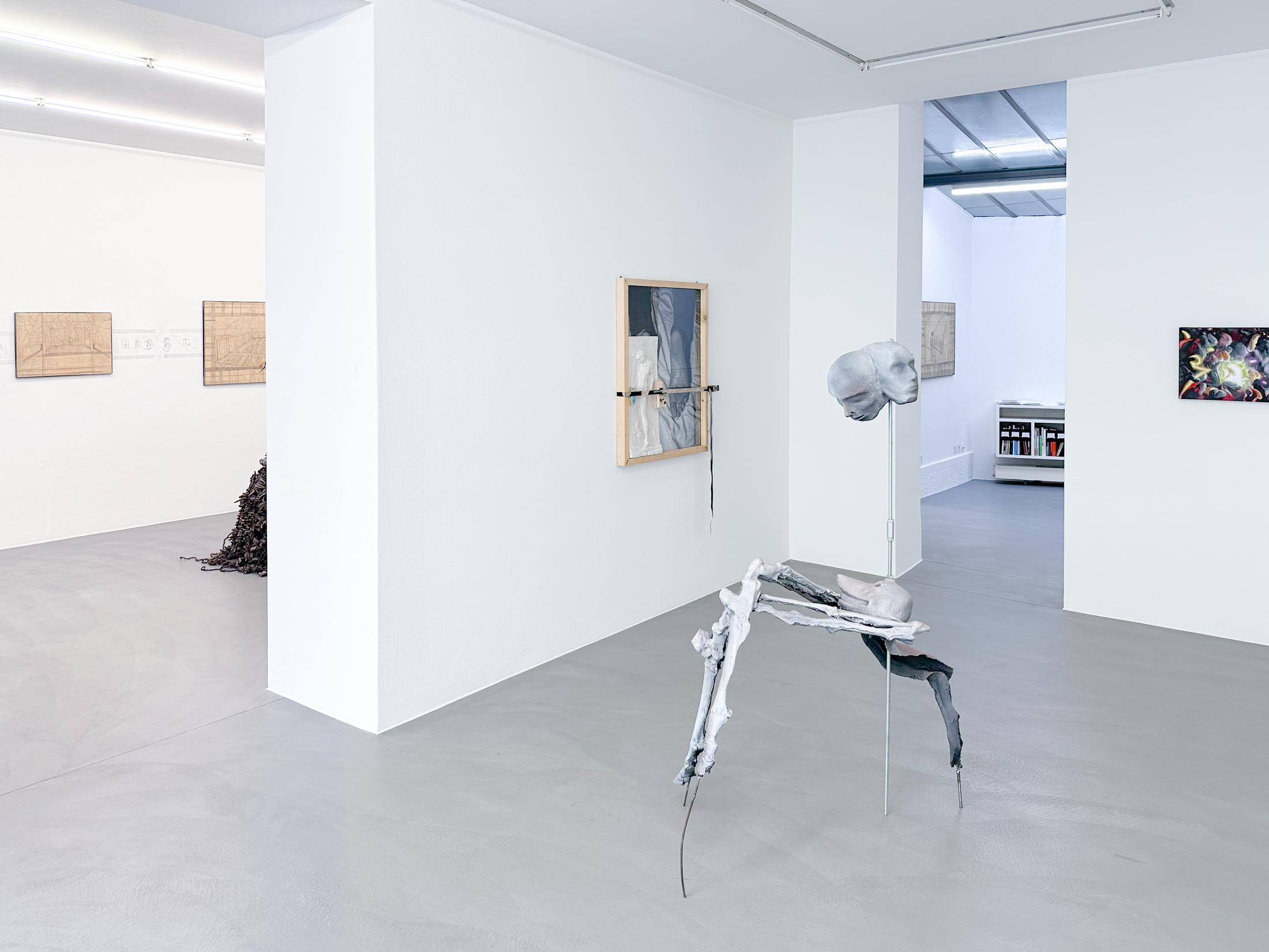 Exhibition View Group Show «The Chimera Complex» at Mai 36, Zurich, 2023 / Photo: Céline Hess / Courtesy: the artists and Mai 36