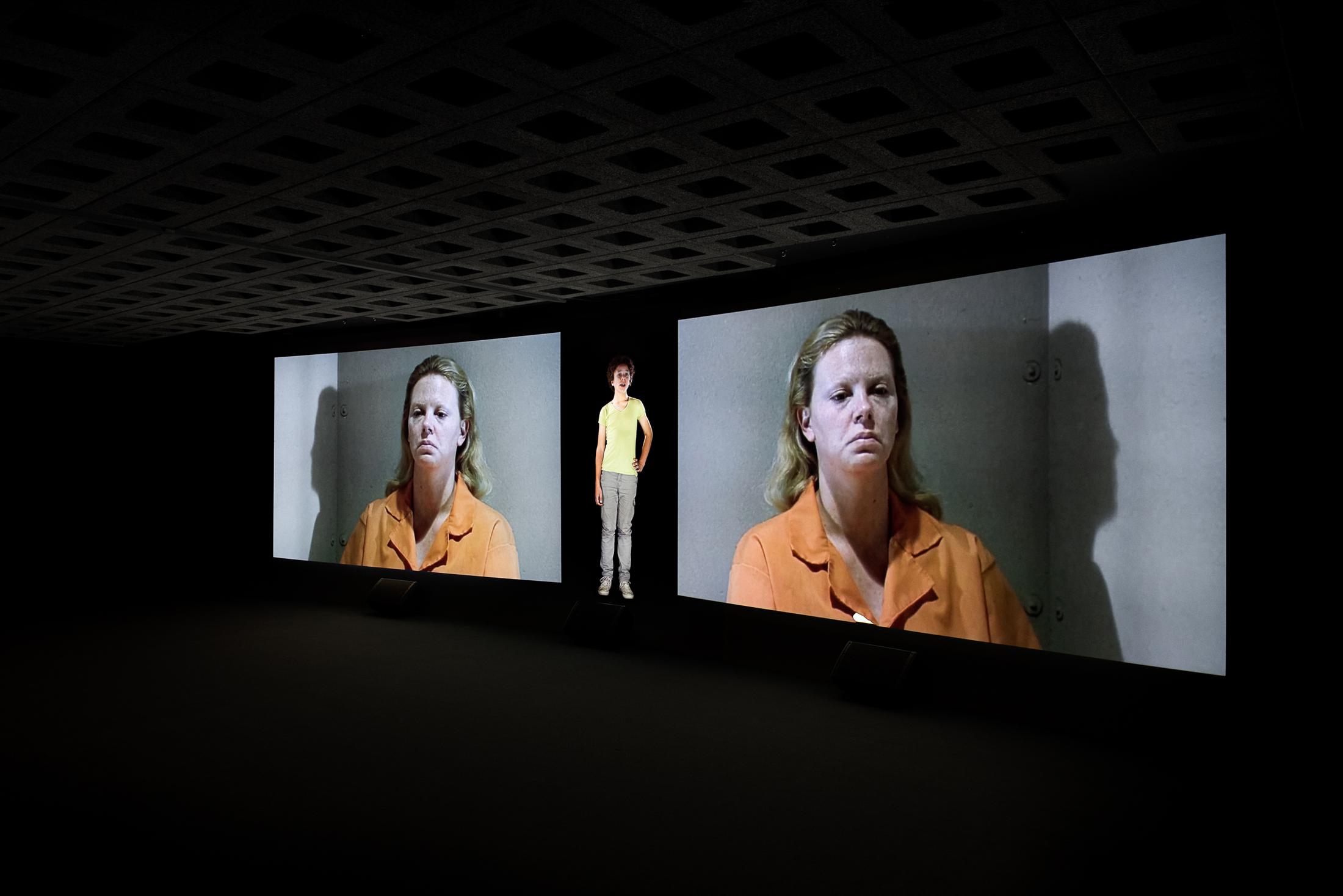 Exhibition View Groupshow «The Humans; view on Candice Breitz, TLDR, 2017» / Photo: Sebastian Stalder / Courtesy: the artist and KOW, Berlin