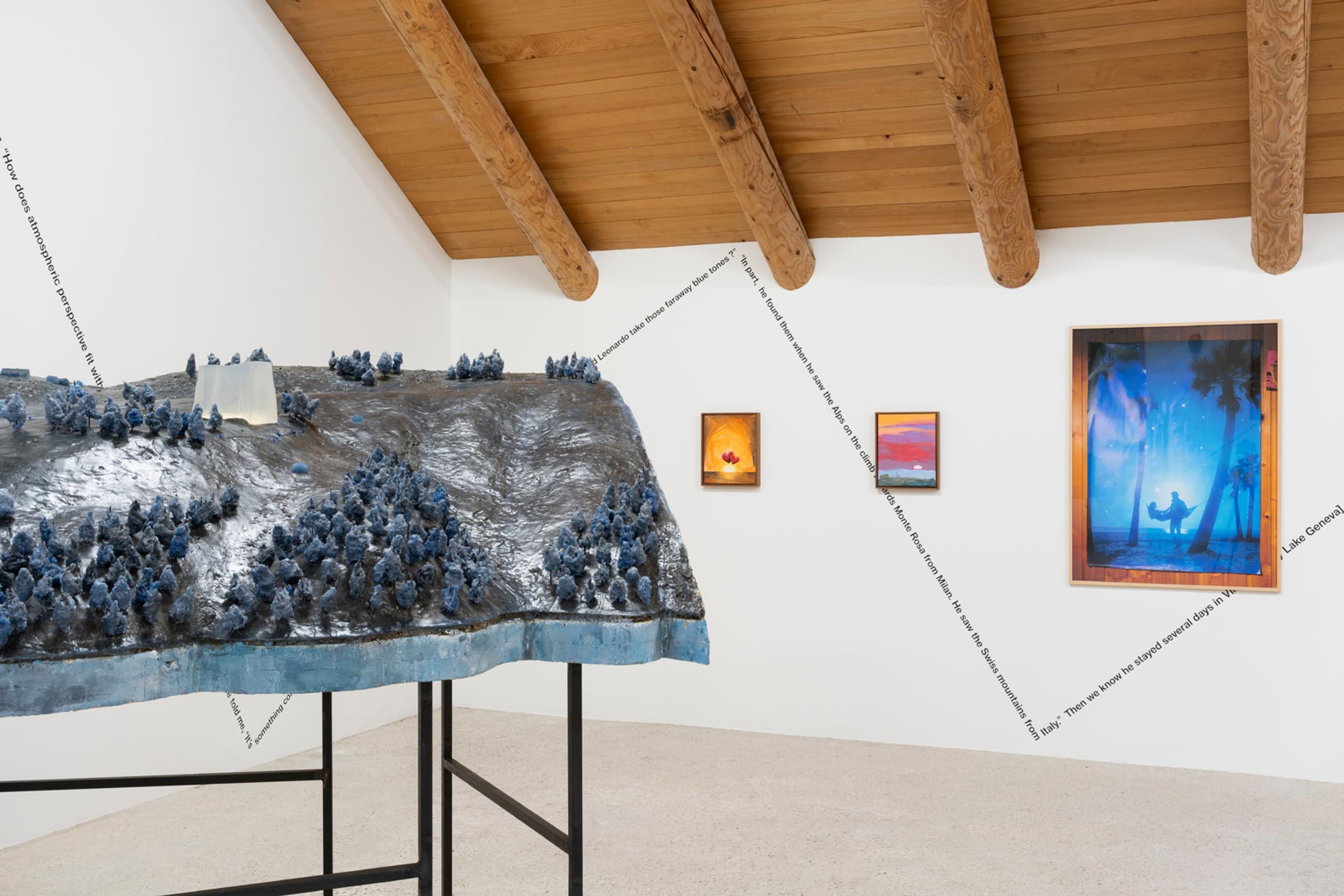 Exhibition View Group Show «This Morning, in the Sweet Torpor of the Great Forest, is Like Every Morning in the World» at Country SALTS, Bennwil, 2020 / Photo: Gunnar Meier / Courtesy: the artists and Country SALTS