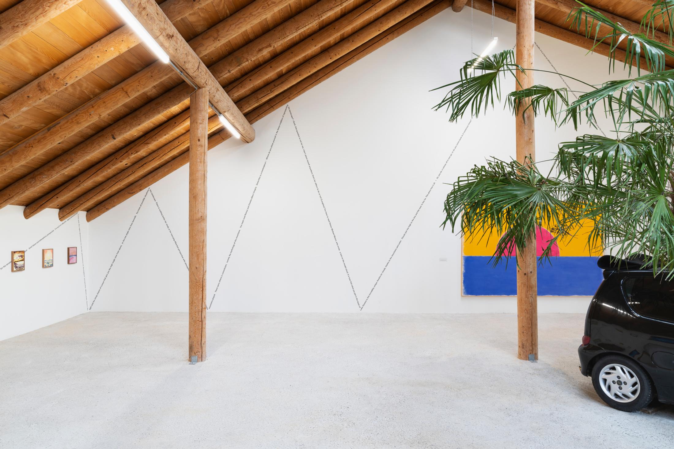 Exhibition View Group Show «This Morning, in the Sweet Torpor of the Great Forest, is Like Every Morning in the World» at Country SALTS, Bennwil, 2020 / Photo: Gunnar Meier / Courtesy: the artists and Country SALTS
