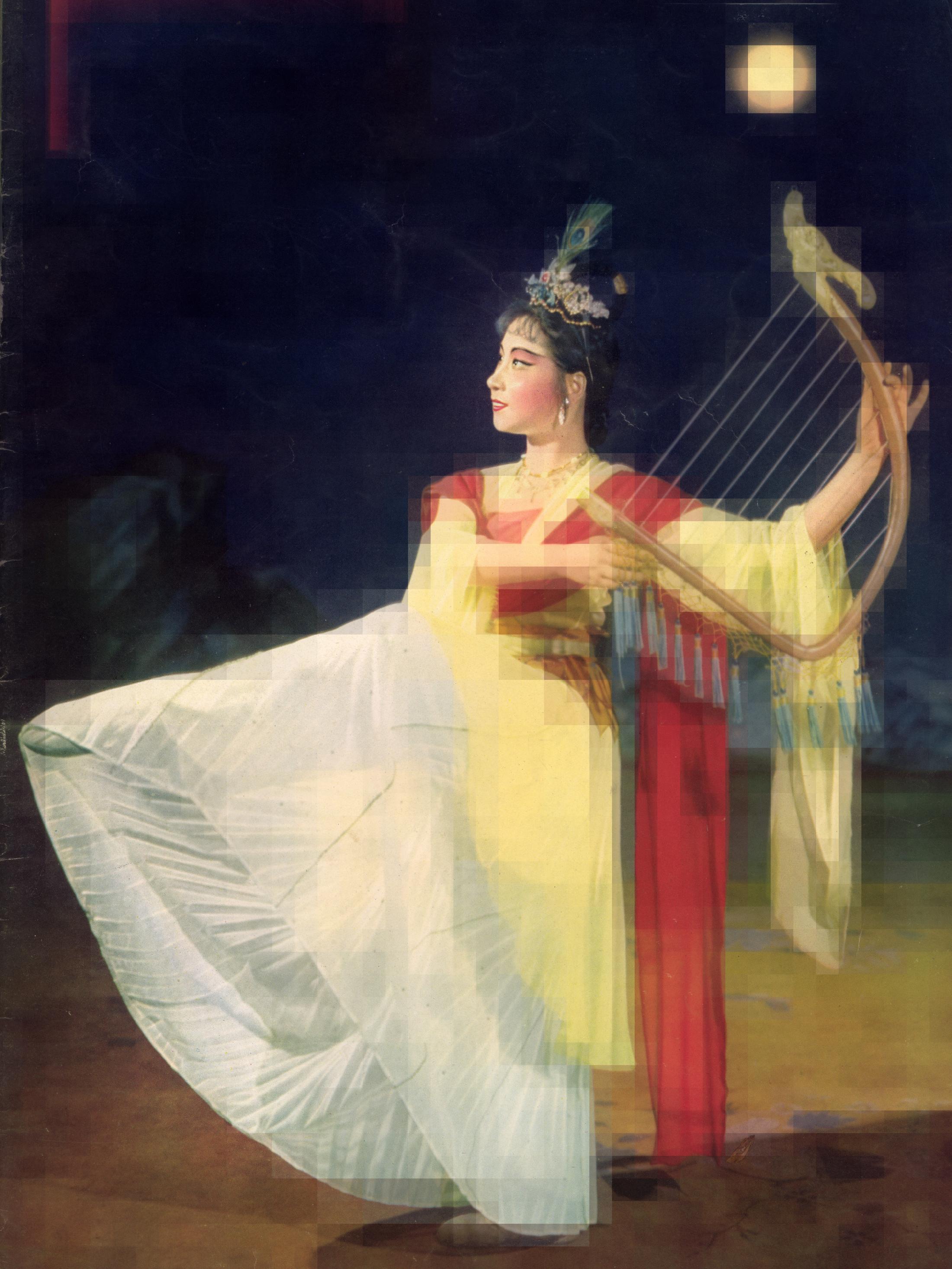 Exhibition View Thomas Ruff Solo Show «Tableaux chinois; view on Thomas Ruff, tableau chinois_04 ll, 2021, c-print, 218 x 164 cm» at Mai 36 Galerie, Zurich, 2021 / Courtesy: the artist and Mai 36 Galerie