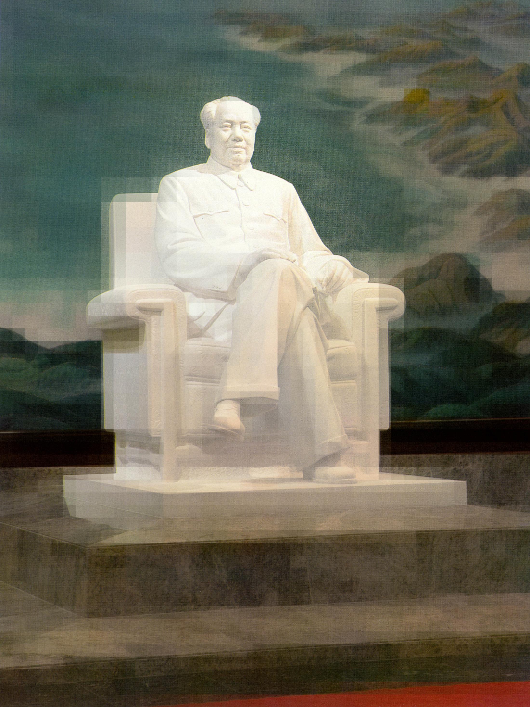 Exhibition View Thomas Ruff Solo Show «Tableaux chinois; view on Thomas Ruff, tableau chinois_15 I, 2021, c-print, 218 x 164 cm» at Mai 36 Galerie, Zurich, 2021 / Courtesy: the artist and Mai 36 Galerie