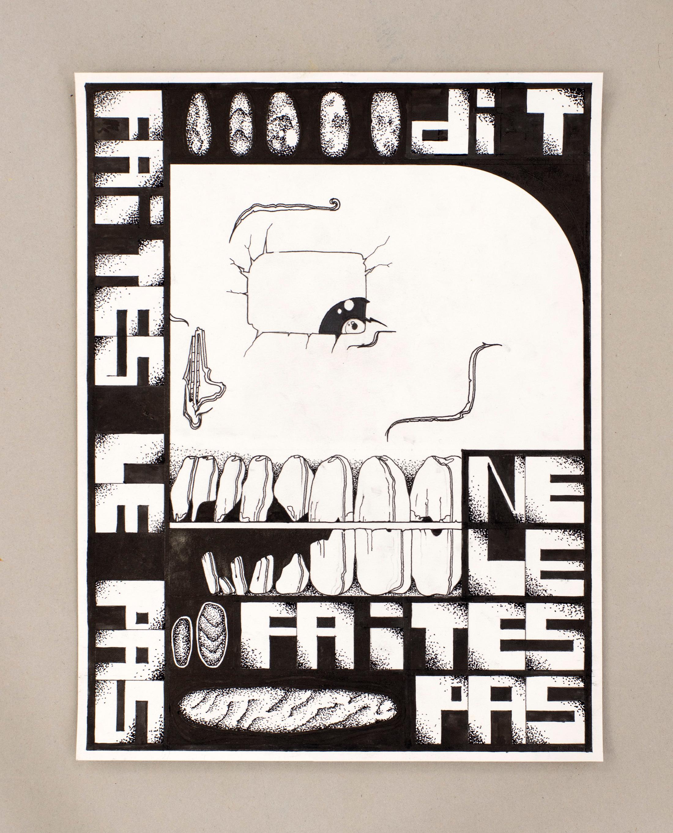 Exhibition View Timothée Calame and Alan Schmalz Soloshow «Affinities ; view on Invitations & Avertissements, 2019» at Weiss Falk, Basel, 2019 / Photo: Flavio Karrer / Courtesy: the artists and Weiss Falk