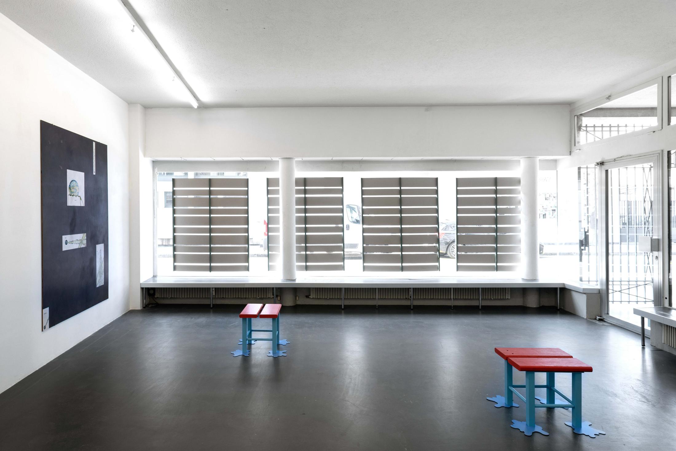 Exhibition View Timothée Calame and Alan Schmalz Soloshow «Affinities» at Weiss Falk, Basel, 2019 / Photo: Flavio Karrer / Courtesy: the artists and Weiss Falk