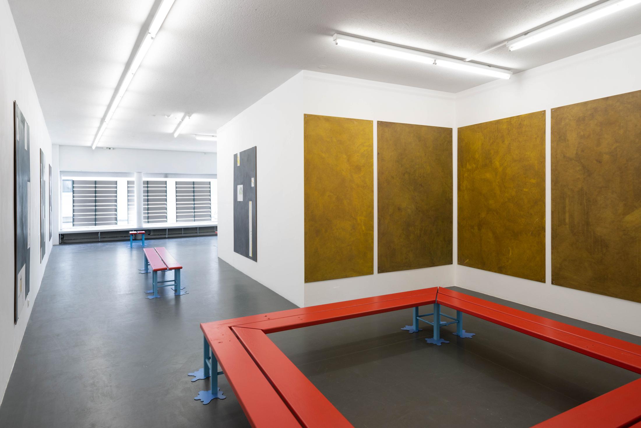 Exhibition View Timothée Calame and Alan Schmalz Soloshow «Affinities» at Weiss Falk, Basel, 2019 / Photo: Flavio Karrer / Courtesy: the artists and Weiss Falk