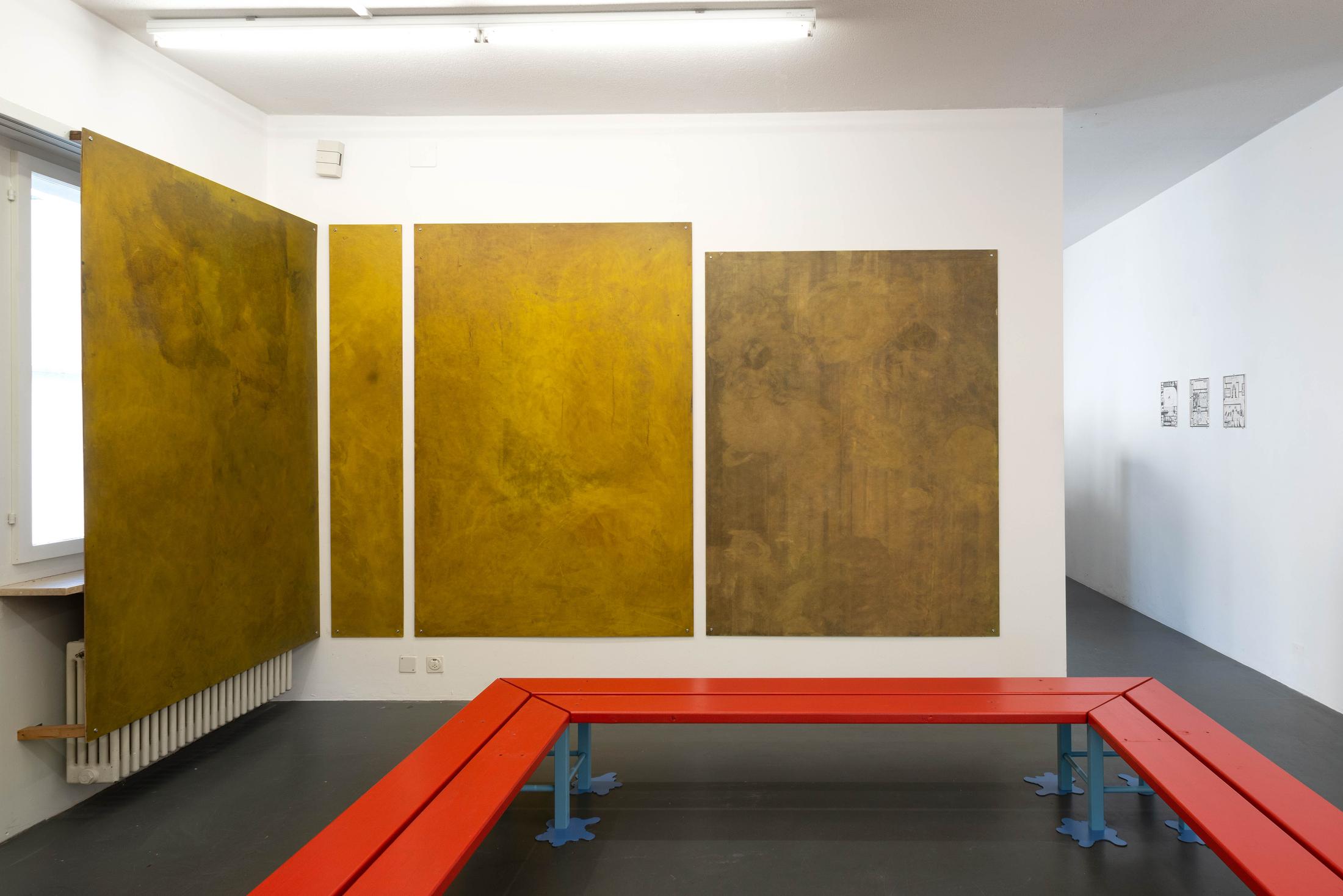 Exhibition View Timothée Calame and Alan Schmalz Soloshow «Affinities» at Weiss Falk, Basel, 2019 / Photo: Flavio Karrer / Courtesy: the artists and Weiss Falk