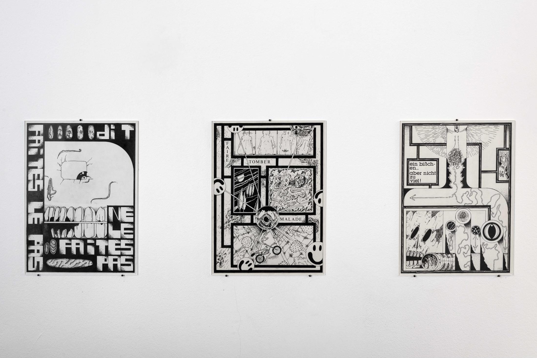 Exhibition View Timothée Calame and Alan Schmalz Soloshow «Affinities» at Weiss Falk, Basel, 2019 / Photo: Flavio Karrer / Courtesy: the artists and Weiss Falk