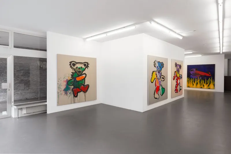 Exhibition View Tina Braegger Soloshow «Zu Besuch bei den Träuschlingsverwandten» at Weiss Falk, Basel, 2019 / Photo: Flavio Karrer / Courtesy: the artist and Weiss Falk