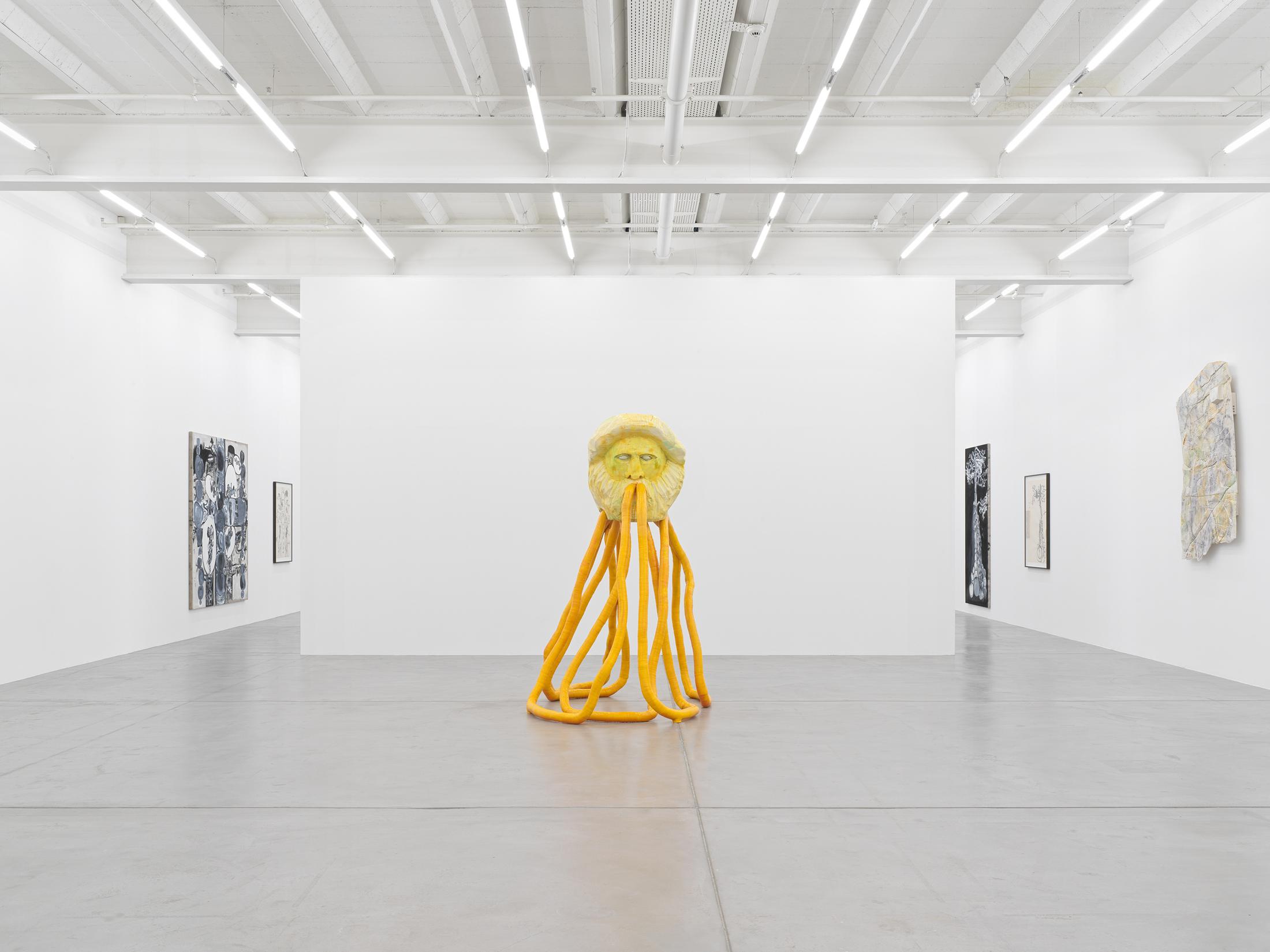 Exhibition View Justin Matherly Soloshow «Pathos the pathetic» at Galerie Eva Presenhuber, Maag Areal, Zurich, 2020 / © Justin Matherly / Photo: Stefan Altenburger / Courtesy: artist, Paula Cooper Gallery, New York and Galerie Eva Presenhuber, Zurich / New York