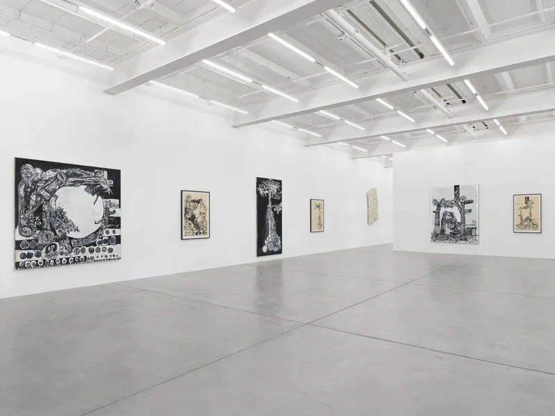 Exhibition View Tobias Pils Soloshow «Adam & Eve» at Galerie Eva Presenhuber, Maag Areal, Zurich, 2020 / © Tobias Pils / Photo: Stefan Altenburger / Courtesy: the artist and Galerie Eva Presenhuber, Zurich / New York