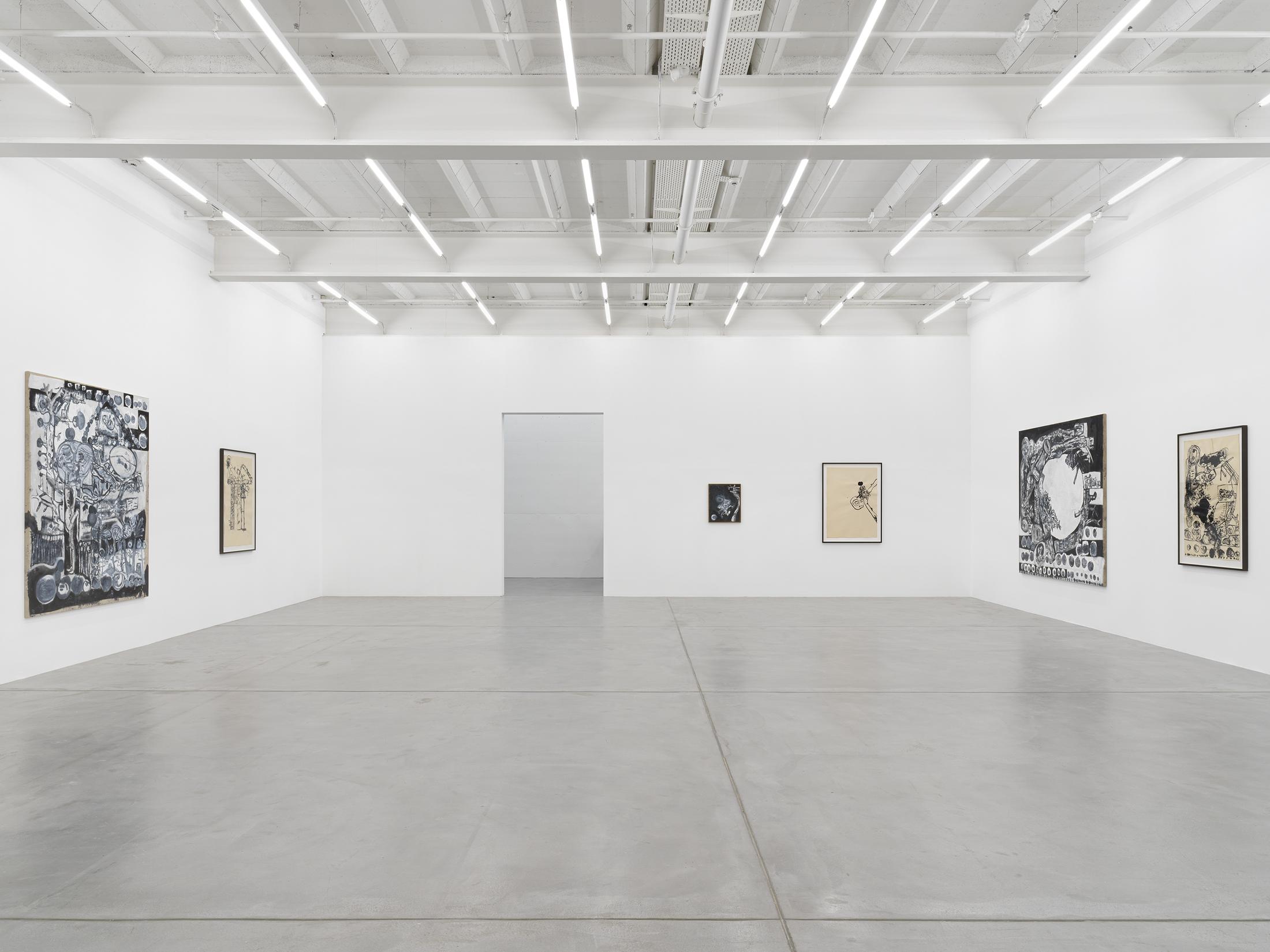 Exhibition View Tobias Pils Soloshow «Adam & Eve» at Galerie Eva Presenhuber, Maag Areal, Zurich, 2020 / © Tobias Pils / Photo: Stefan Altenburger / Courtesy: the artist and Galerie Eva Presenhuber, Zurich / New York