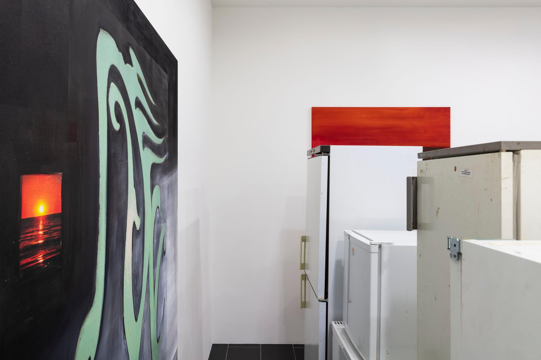 Exhibition View Tobias Spichtig Soloshow «Fridges & Mind Again» at SALTS Birsfelden, Basel, 2019 / Photo: Gunnar Meier / Courtesy: the artist and SALTS Birsfelden