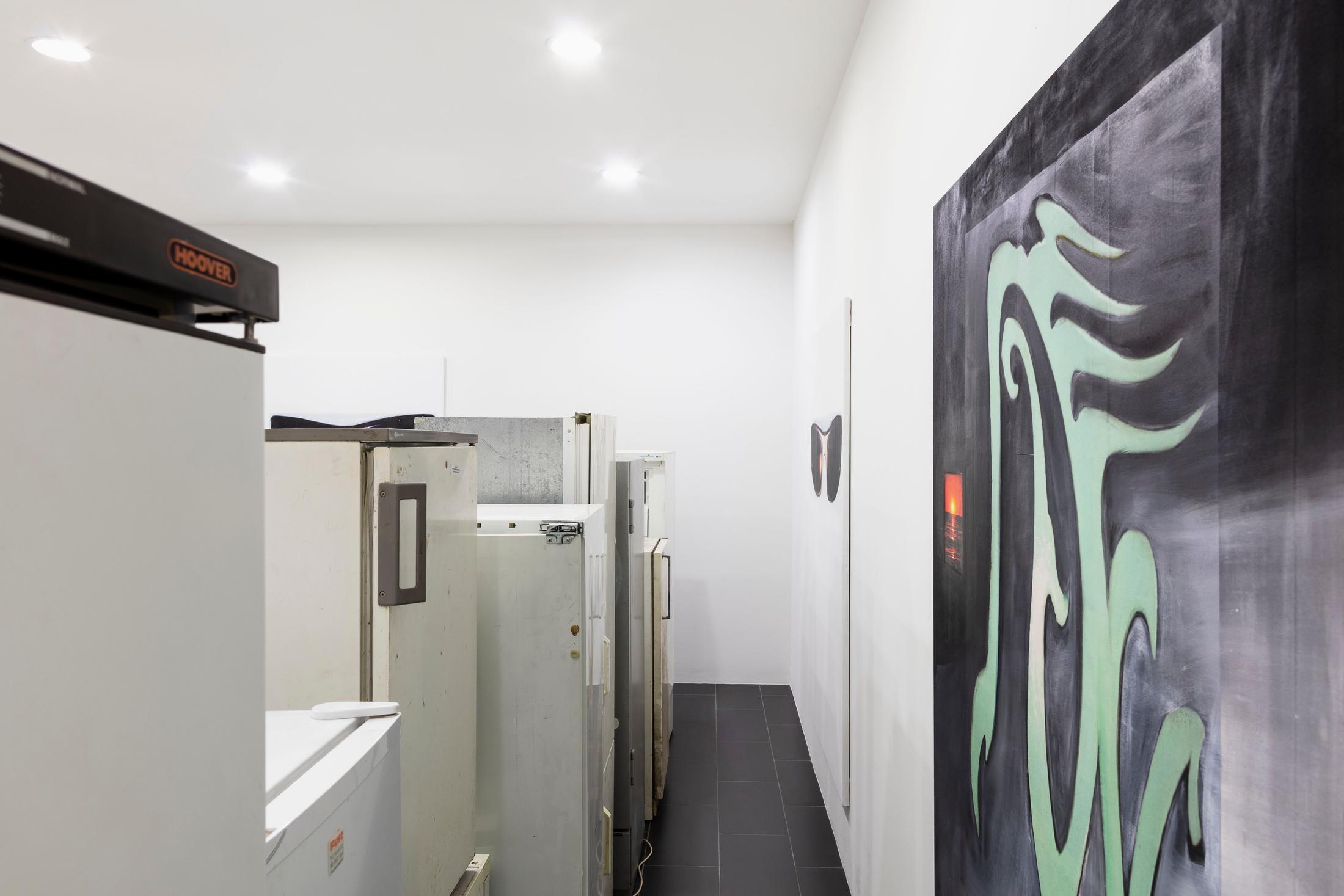 Exhibition View Tobias Spichtig Soloshow «Fridges & Mind Again» at SALTS Birsfelden, Basel, 2019 / Photo: Gunnar Meier / Courtesy: the artist and SALTS Birsfelden