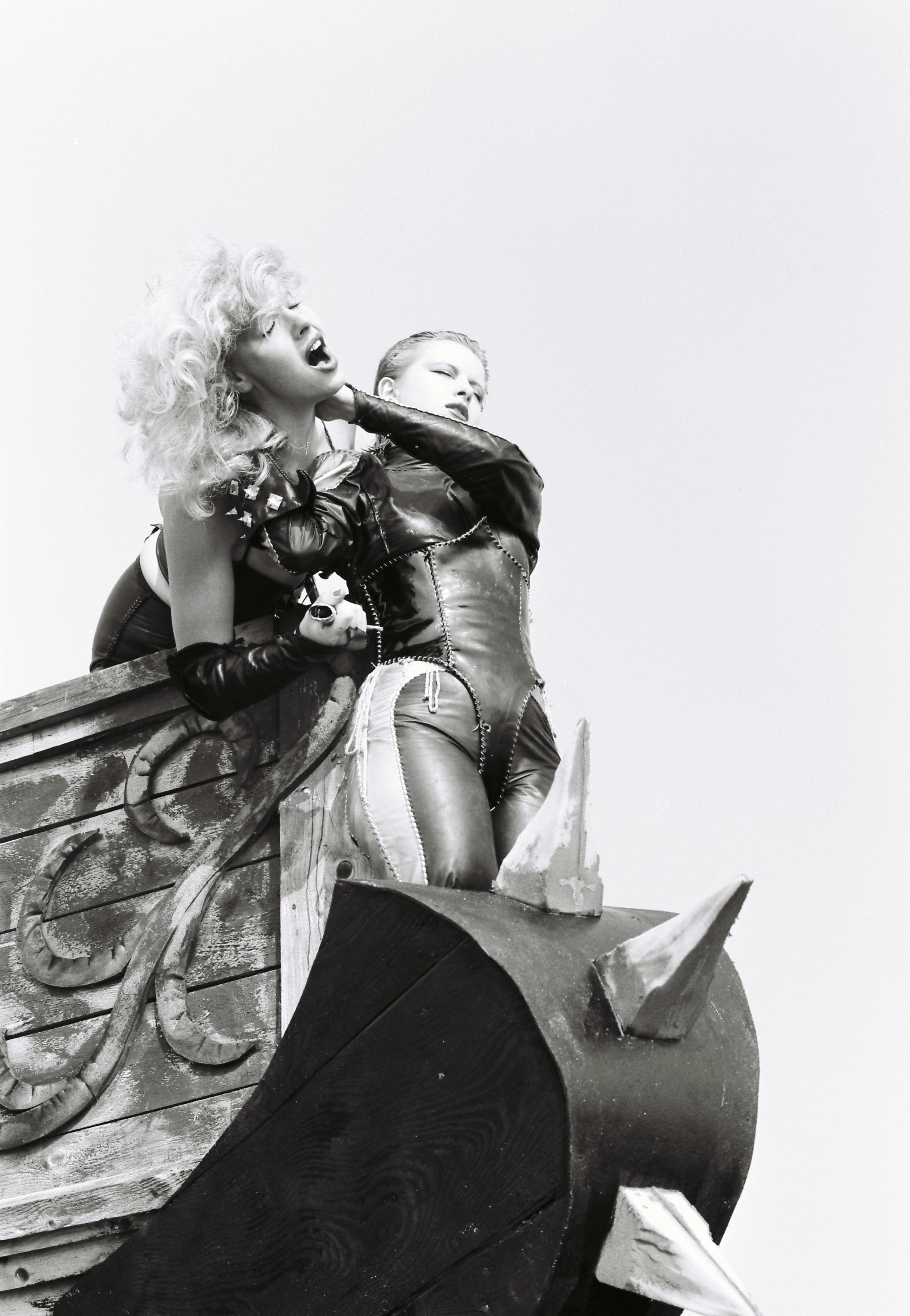 Exhibition View Ulrike Ottinger Soloshow «Madame X. Eine absolute Herrscherin; view on Madame X - Eine absolute Herrscherin, 1977» at Kirchgasse, Steckborn, 2019 / Courtesy: the artist