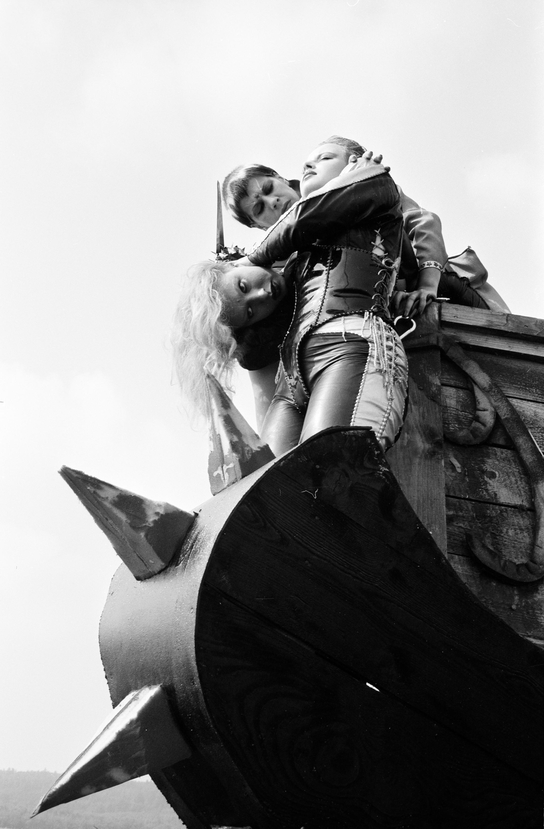 Exhibition View Ulrike Ottinger Soloshow «Madame X. Eine absolute Herrscherin; view on Madame X - Eine absolute Herrscherin, 1977» at Kirchgasse, Steckborn, 2019 / Courtesy: the artist