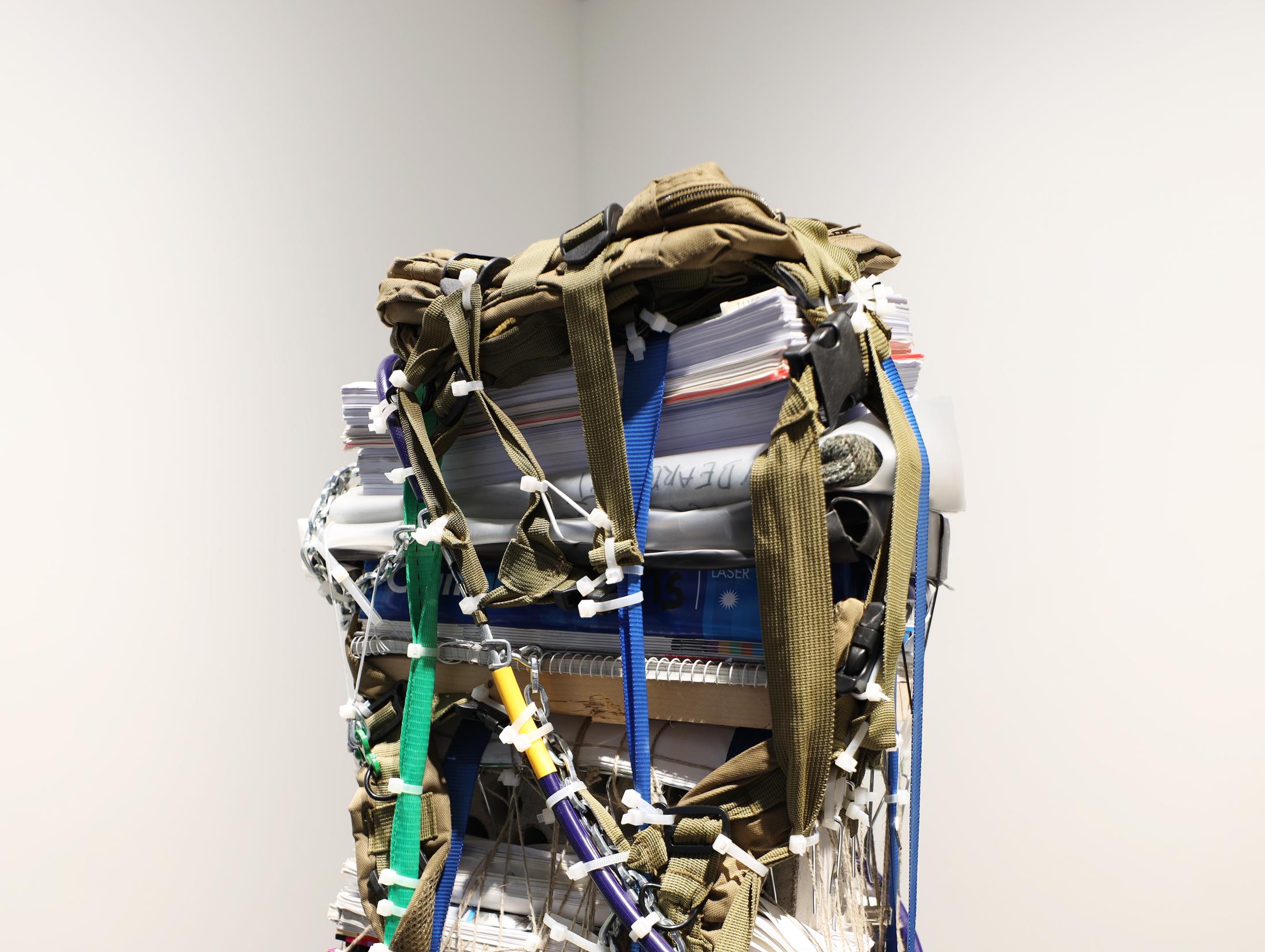 Exhibition View Umut Yasat Soloshow «5/1; view on Der Stapel 3, 2016-17» at Windhager von Kaenel, Zurich, 2020 / Photo: Fabian Windhager / Courtesy: the artist and Windhager von Kaenel