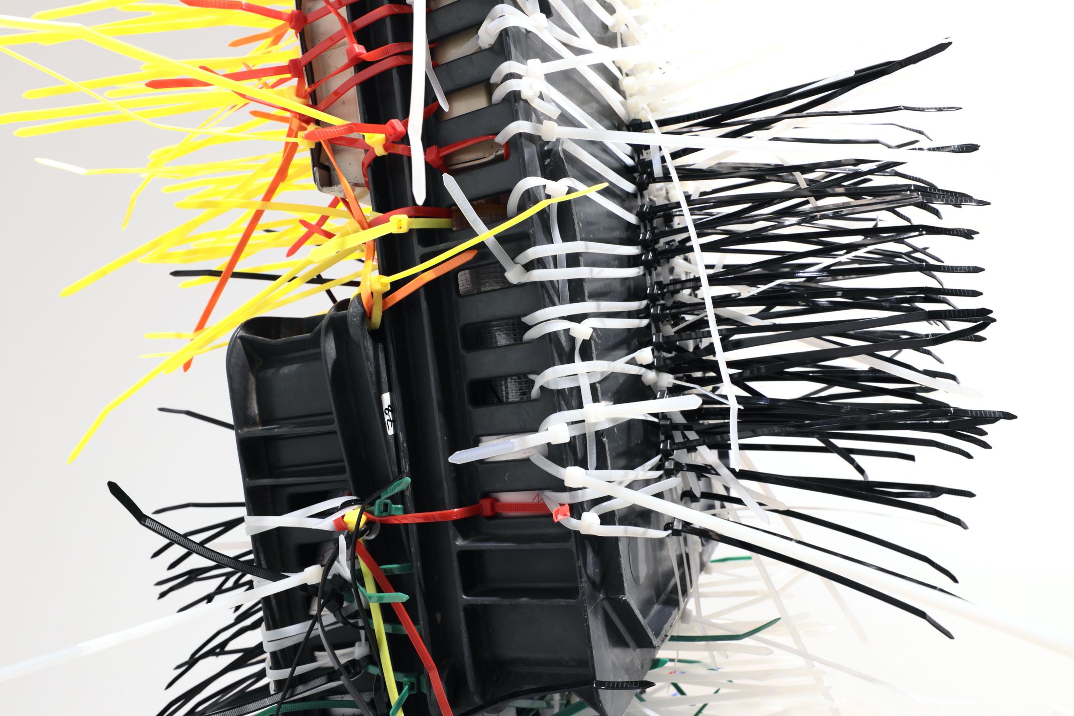 Exhibition View Umut Yasat Solo Show «35; view on Umut Yasat, Der Stapel 84, 2022, (detail)» at Windhager von Kaenel, Zurich, 2022 / Courtesy: the artist and Windhager von Kaenel