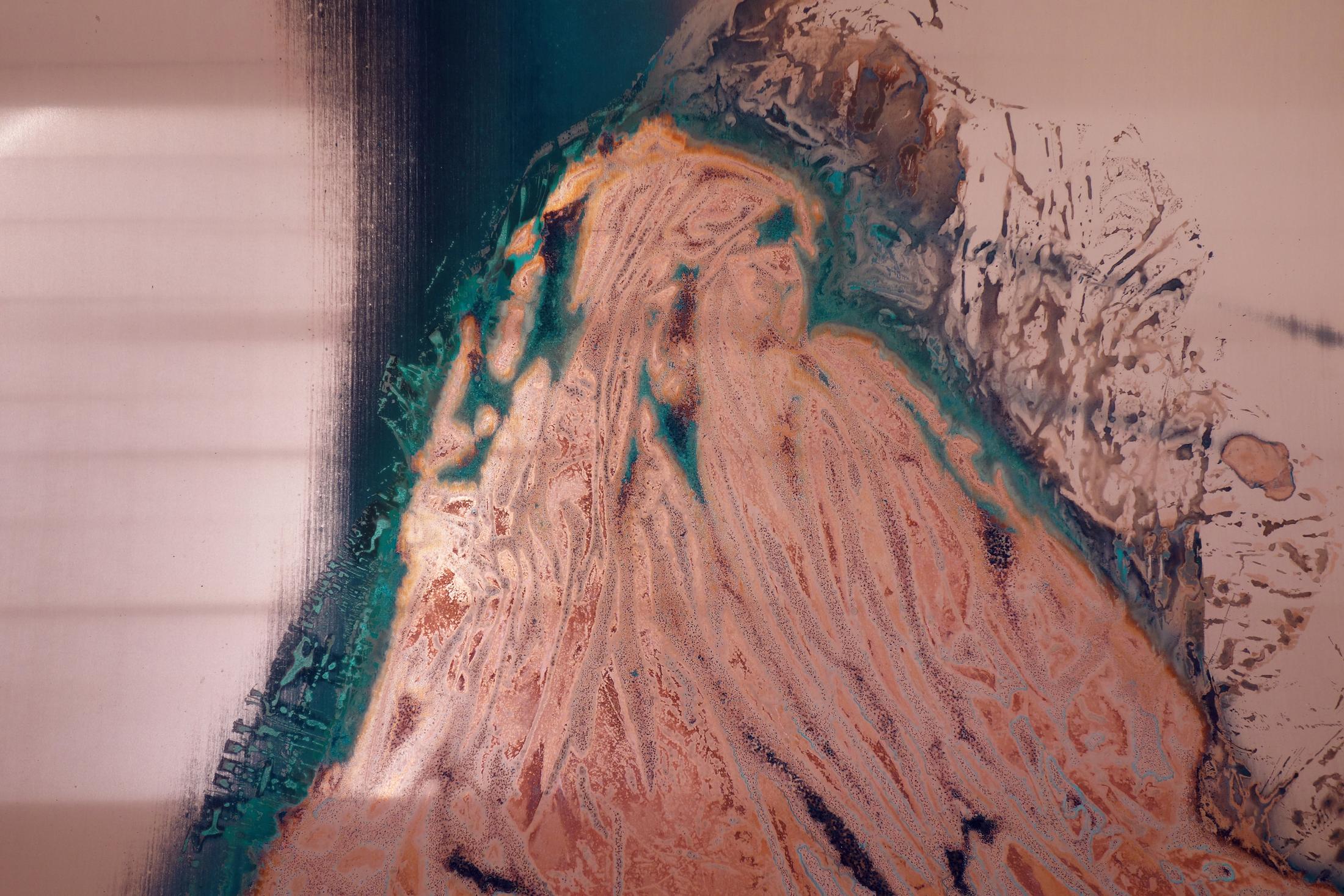 Exhibition View Una Szeemann "Die verschobene Verdichtung eines Schläfers (IV), 2018 – closeup" at Kunsthalle