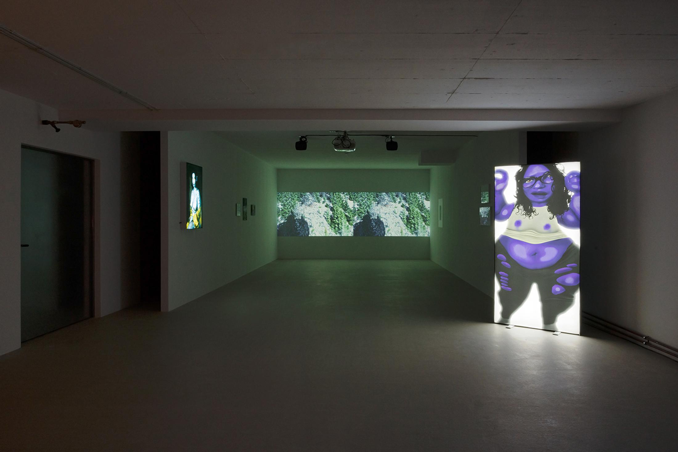 Exhibition View Group Show «Unbetrauerbar» at For, Basel, 2022 / Photo: Gina Folly / Courtesy: the artists and For