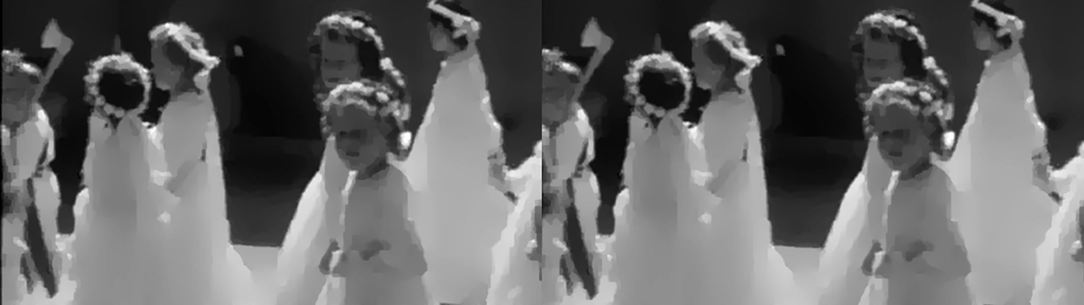 Exhibition View Group Show «Unbetrauerbar; view on Pauline Julier, Cercate Ortensia, 2021, two-channel HD-video, 16‘10‘‘ (Videostill)» at For, Basel, 2022 / Photo: Gina Folly / Courtesy: the artist and For