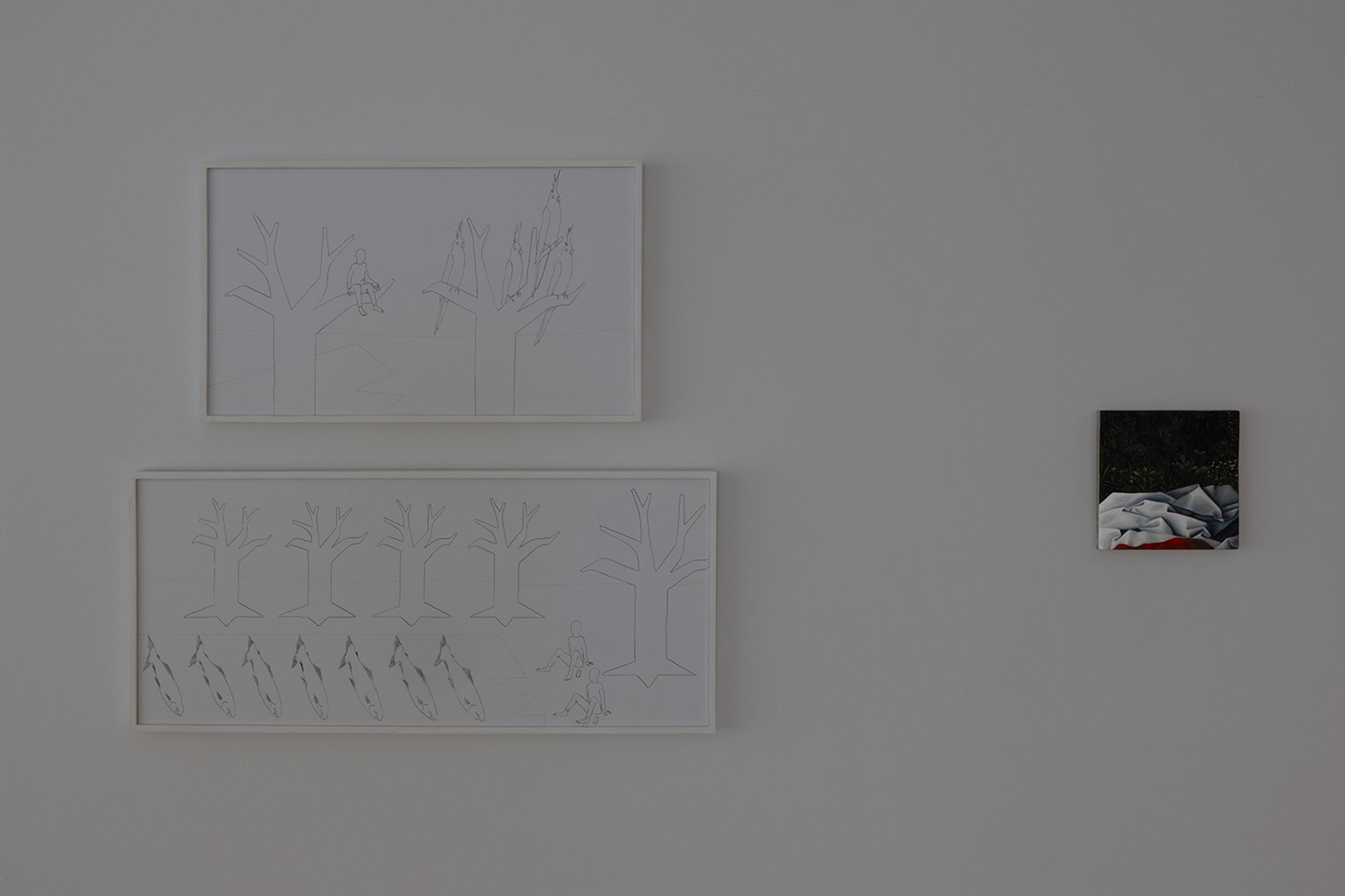 Exhibition View Group Show «Unbetrauerbar» at For, Basel, 2022 / Photo: Gina Folly / Courtesy: the artists and For