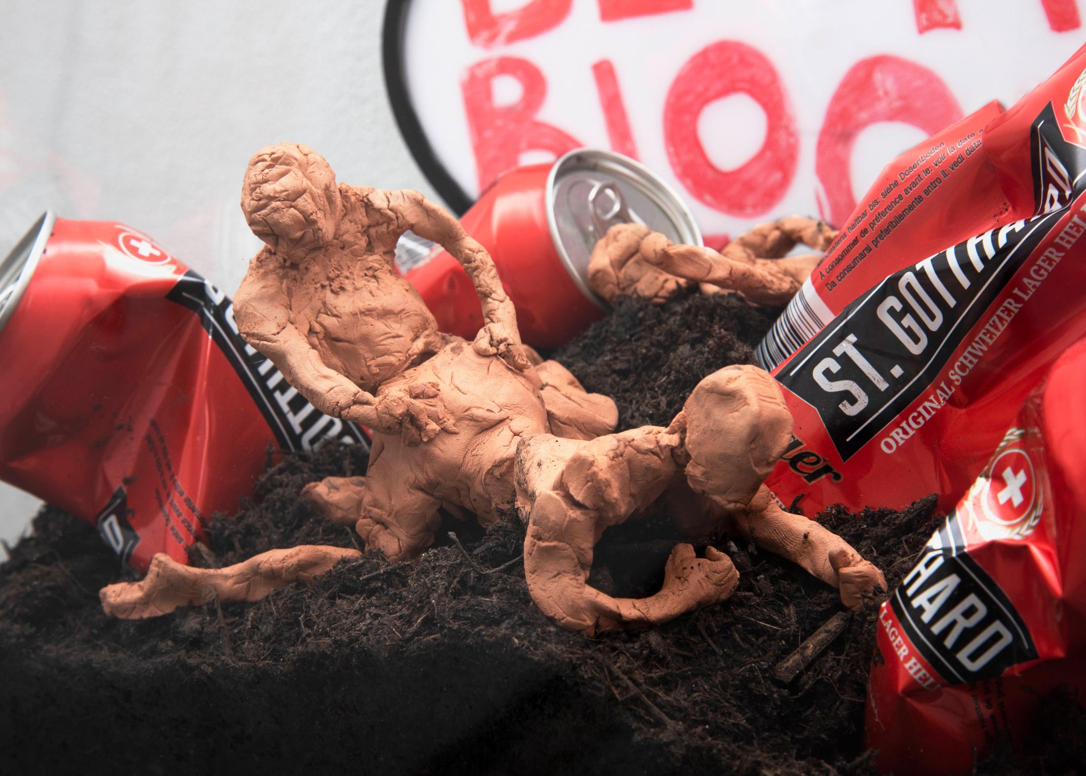 Exhibition View Groupshow «Une Histoire d'Amour; view on Andrea Marioni, Collision park, 2020 (detail)» at Sonnenstube, Lugano, 2020 / Photo: Théa Giglio / Courtesy: the artists, Sonnenstube and one gee in fog