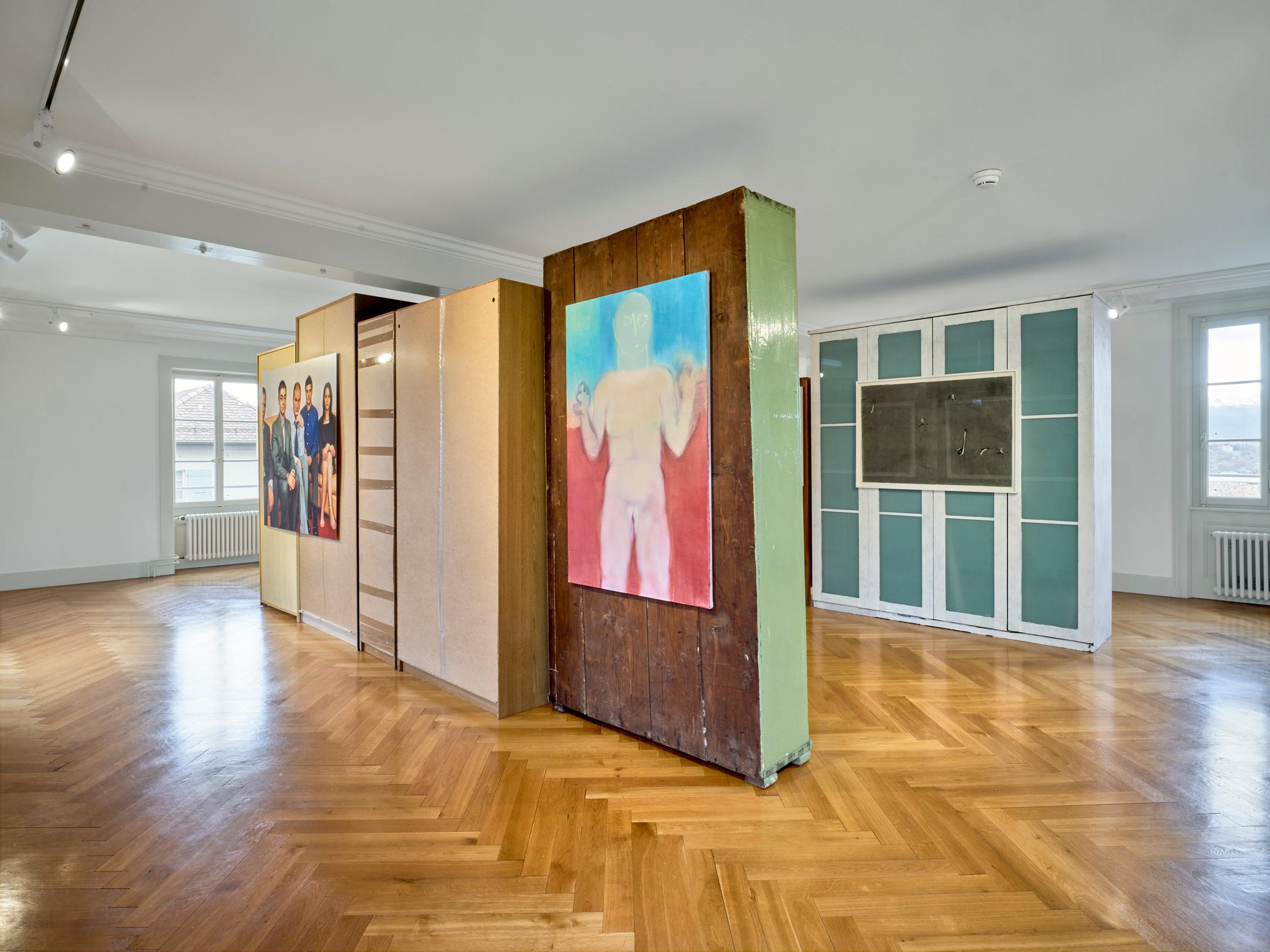Exhibition View Group Show «Up the Stairs» at Centre Culturel du Manoir, Cologny, 2022 / Photo: Serge Fruehauf / Courtesy: the artists and Collection FCAC