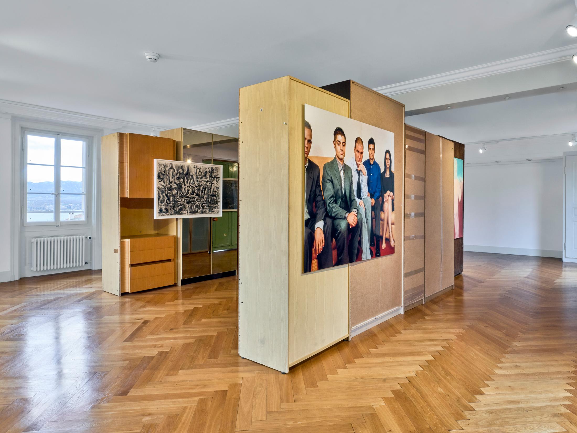 Exhibition View Group Show «Up the Stairs» at Centre Culturel du Manoir, Cologny, 2022 / Photo: Serge Fruehauf / Courtesy: the artists and Collection FCAC