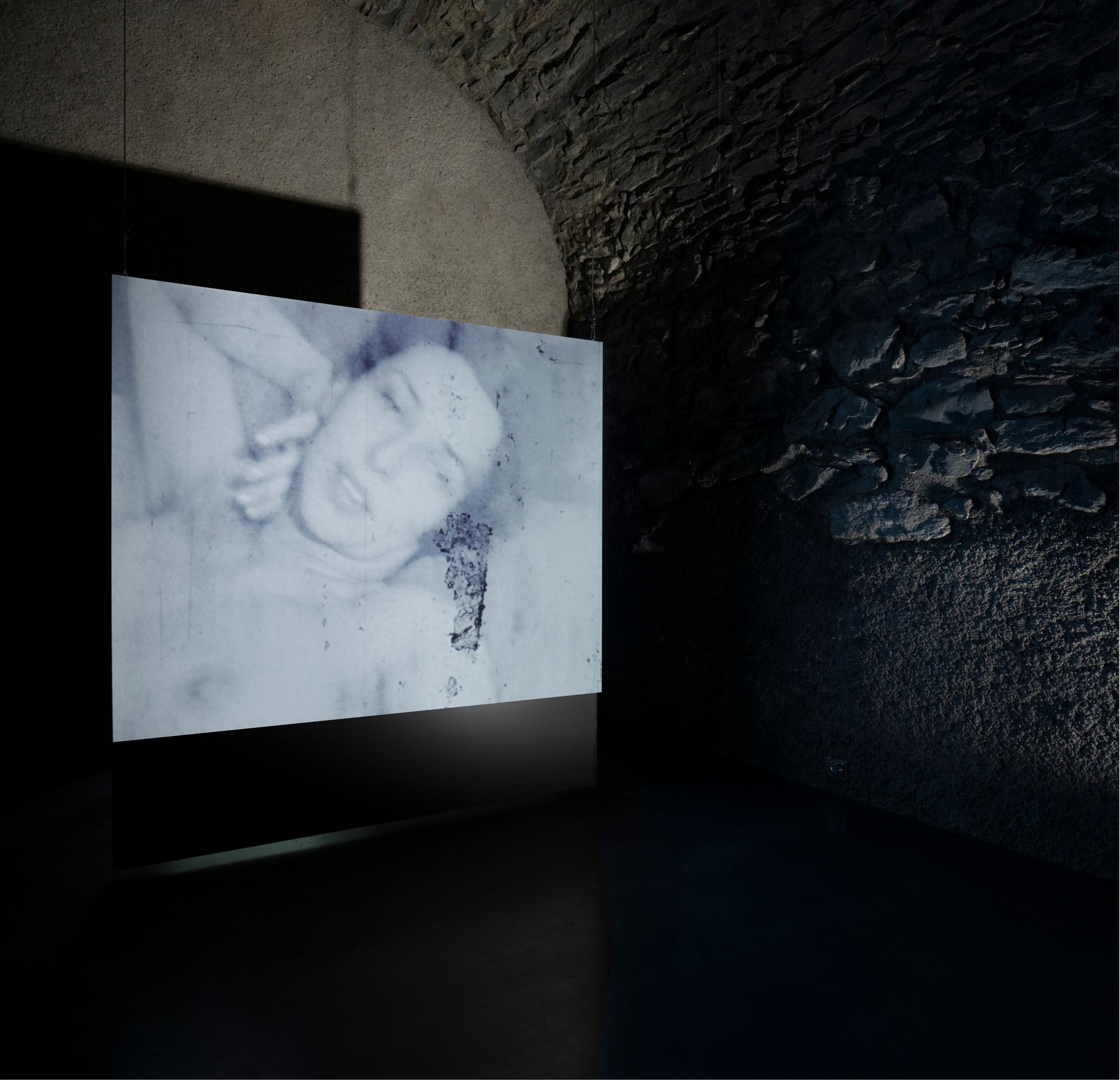 Exhibition View Groupshow «Up to and Including Limits: After Carolee Schneemann; view on Carolee Schneemann, Fuses (1964–1967)» at Muzeum Susch, Susch, 2019-2020 / Photo: Maja Wirkus / Courtesy: the artist and Muzeum Susch