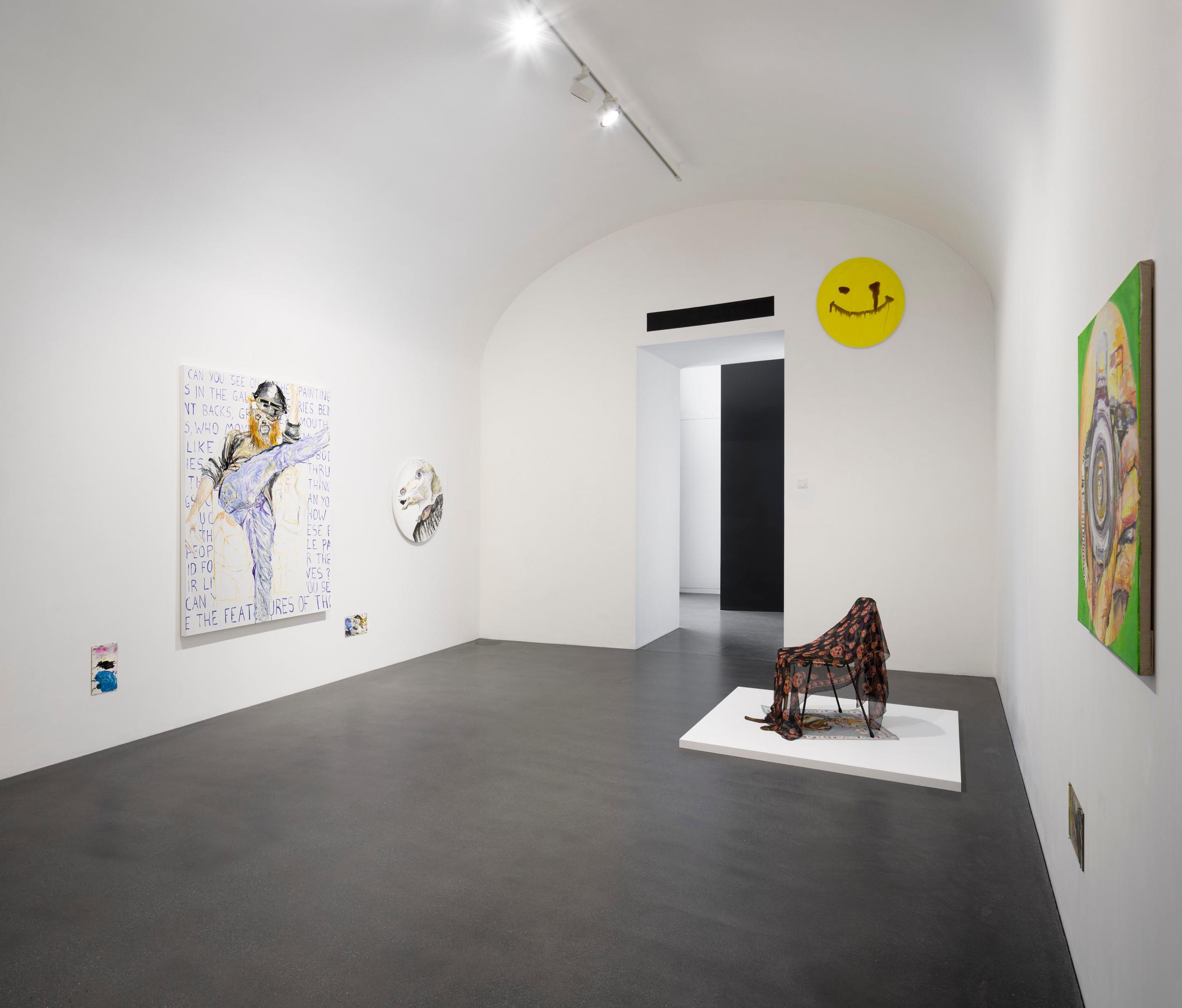 Exhibition View Groupshow «Up to and Including Limits: After Carolee Schneemann; view on Elke Silvia Krystufek, installation view, all works 2019» at Muzeum Susch, Susch, 2019-2020 / Photo: Maja Wirkus / Courtesy: the artist and Muzeum Susch