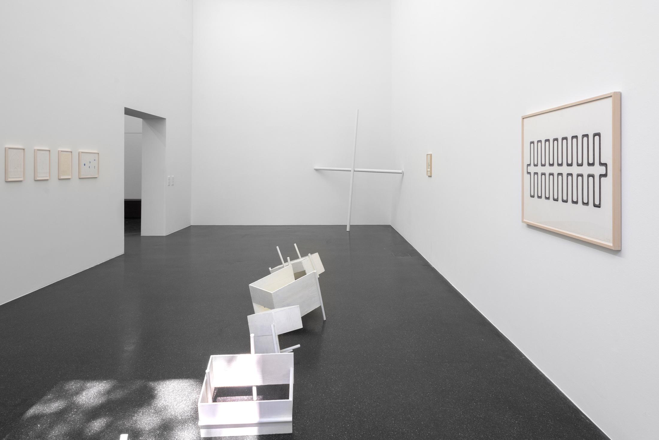 Exhibition View Vaclav Pozarek Soloshow «HOW (hot or what)» at Galerie Francesca Pia, Zurich, 2019 / Photo: Flavio Karrer / Courtesy: the artist and Galerie Francesca Pia