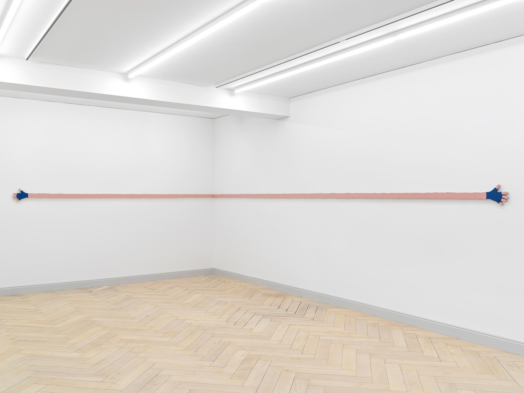 Exhibition View Valentin Carron Soloshow (view on Flesh And Wool, 2020) at Galerie Eva Presenhuber, Rämistrasse, Zurich, 2020 / © Valentin Carron / Photo: Stefan Altenburger / Courtesy: the artist and Galeire Eva Presenhuber Zurich / New York