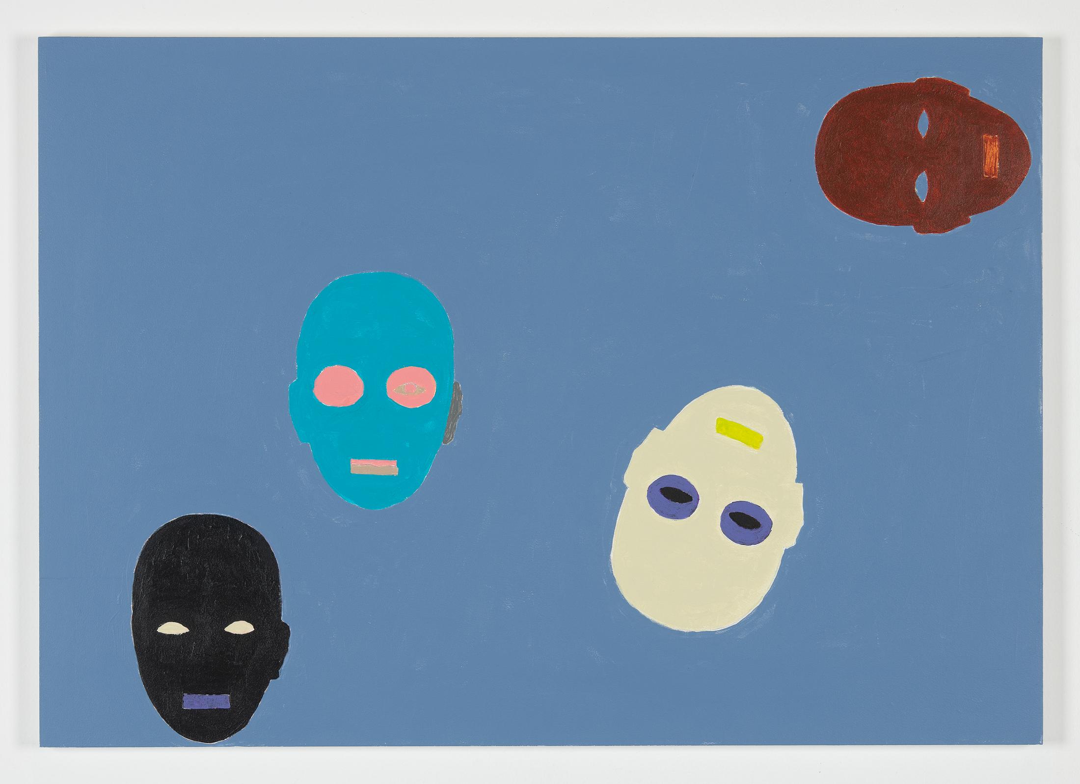 Exhibition View Valentin Carron Solo Show «Ovals In The Dark; view on Valentin Carron, Ovals In The Light VIII, 2022» at Wilde Gallery, 2022 / Photo: Greg Clément / Courtesy: the artist and Wilde Gallery