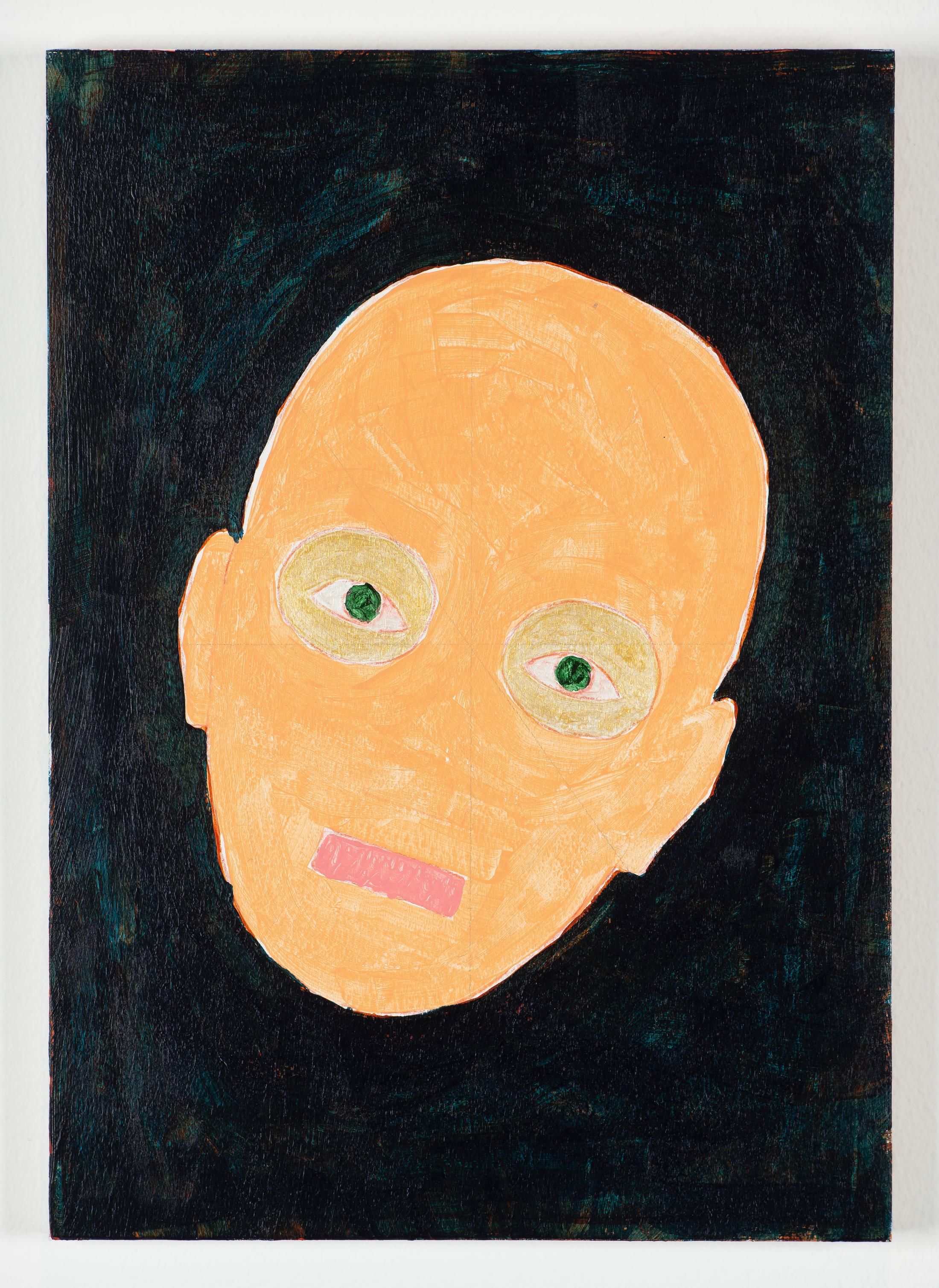 Exhibition View Valentin Carron Solo Show «Ovals In The Dark; view on Valentin Carron, Oval In The Dark X, 2022» at Wilde Gallery, 2022 / Photo: Greg Clément / Courtesy: the artist and Wilde Gallery