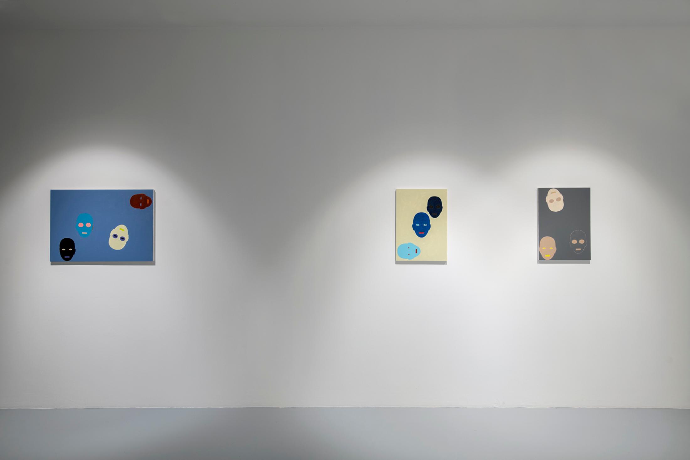 Exhibition View Valentin Carron Solo Show «Ovals In The Dark» at Wilde Gallery, 2022 / Photo: Greg Clément / Courtesy: the artist and Wilde Gallery