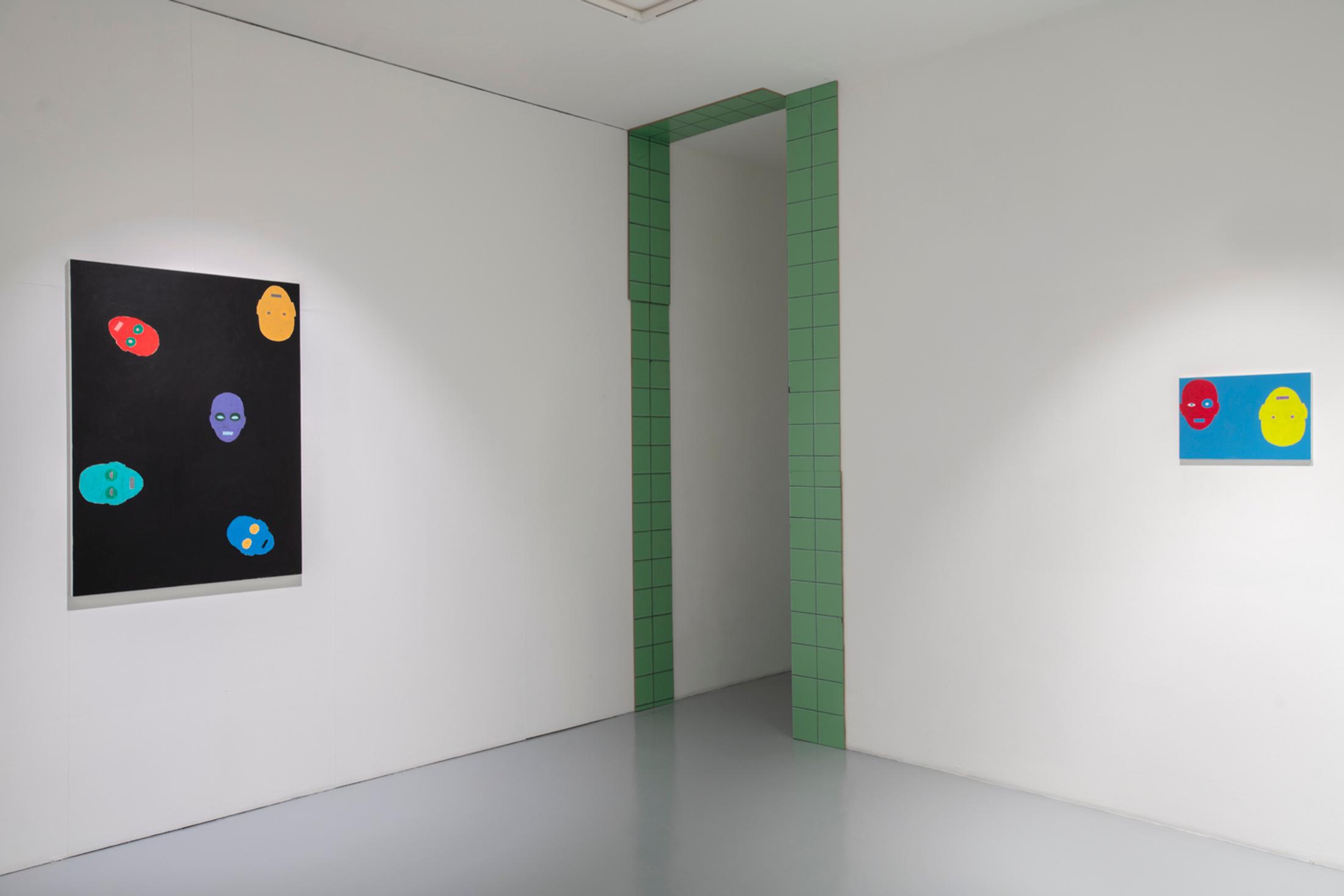 Exhibition View Valentin Carron Solo Show «Ovals In The Dark» at Wilde Gallery, 2022 / Photo: Greg Clément / Courtesy: the artist and Wilde Gallery