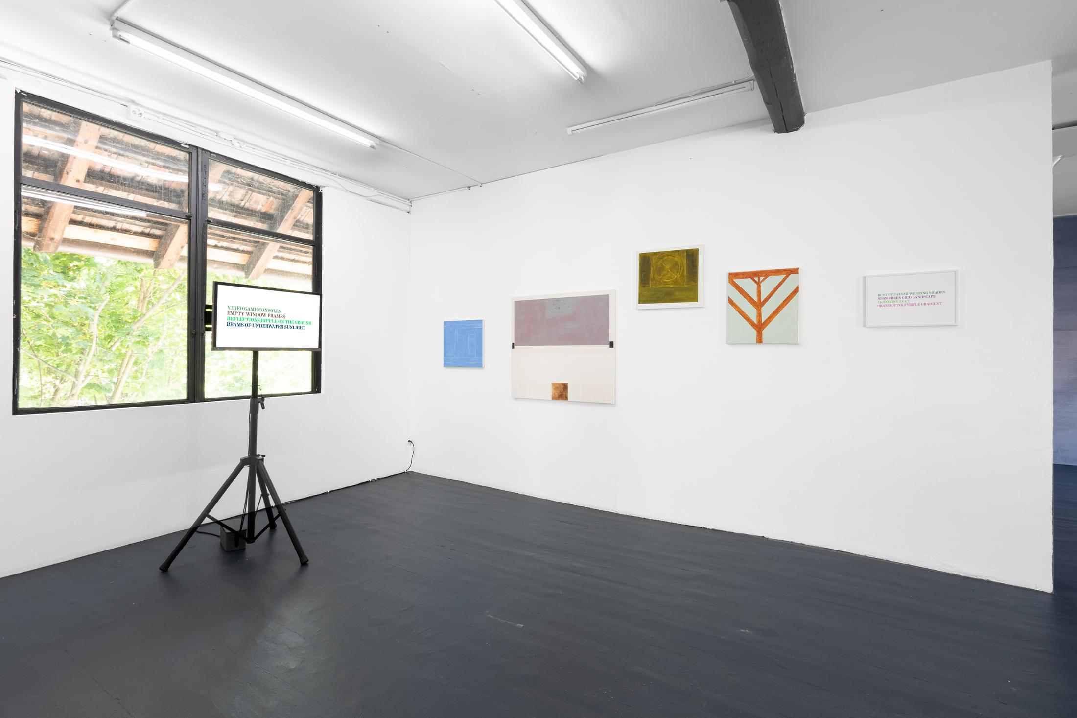 Exhibition View Duo Show «Valentin Hauri and Rhea Myers» at Last Tango, Zurich, 2022 / Photo: Kilian Bannwart / Courtesy: the artists and Last Tango