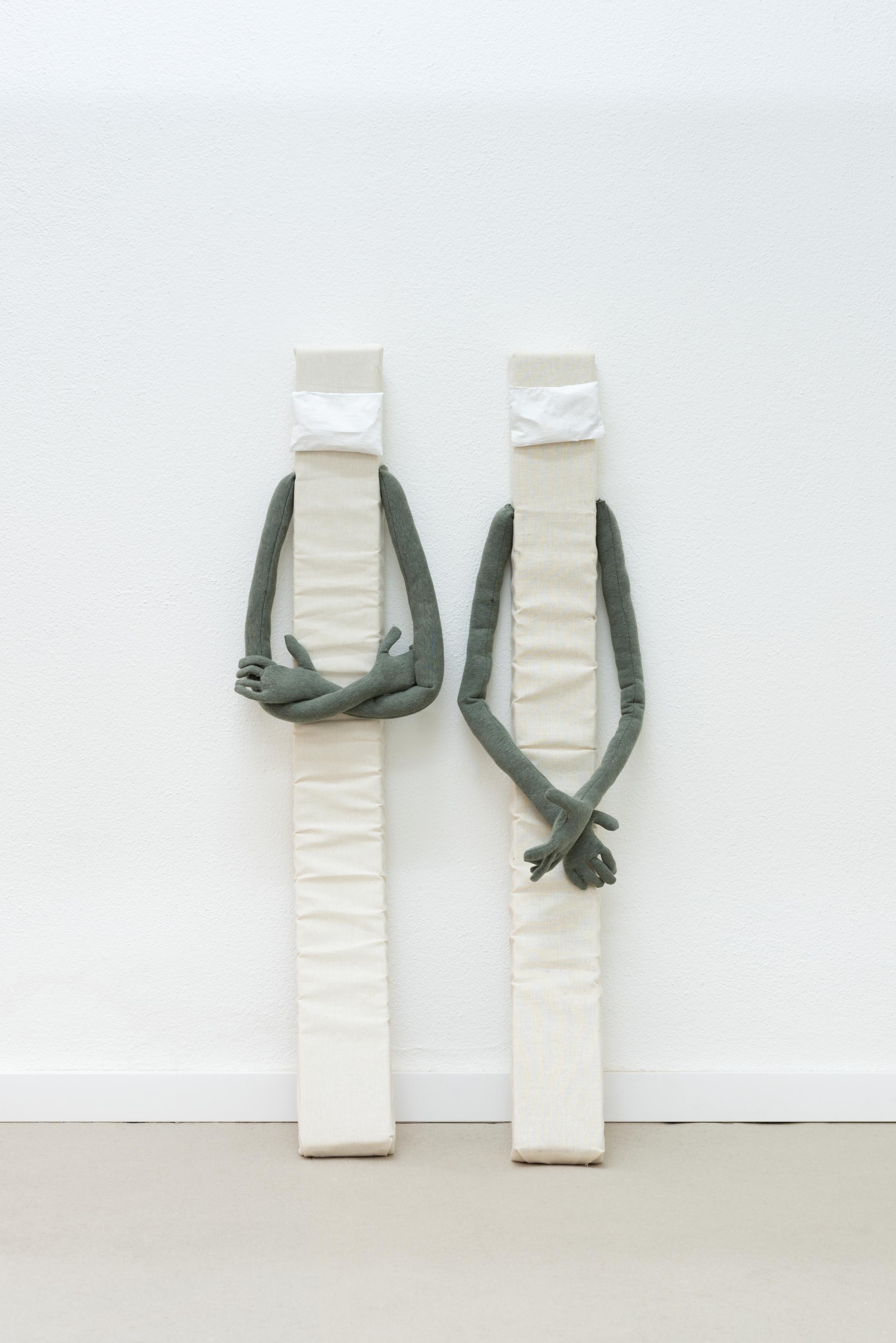 Exhibition View Duo Show «The most beautiful mistake in the world; view on Francesco de Bernardi, We saw our many apprehensions fade away, 2022» at Sonnenstube, Lugano, 2022 / Photo: Mattia Angelini / Courtesy: the artists and Sonnenstube