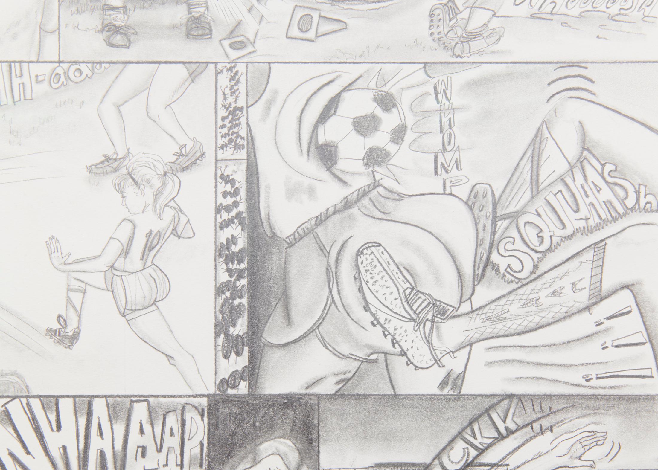 Exhibition View Groupshow «Everyday is in Eternity Bound; view on Vanessa Conte, Andrea Tries Out, Part 1, 2016» at WallRiss, Fribourg, 2019 / Courtesy: the artist and WallRiss