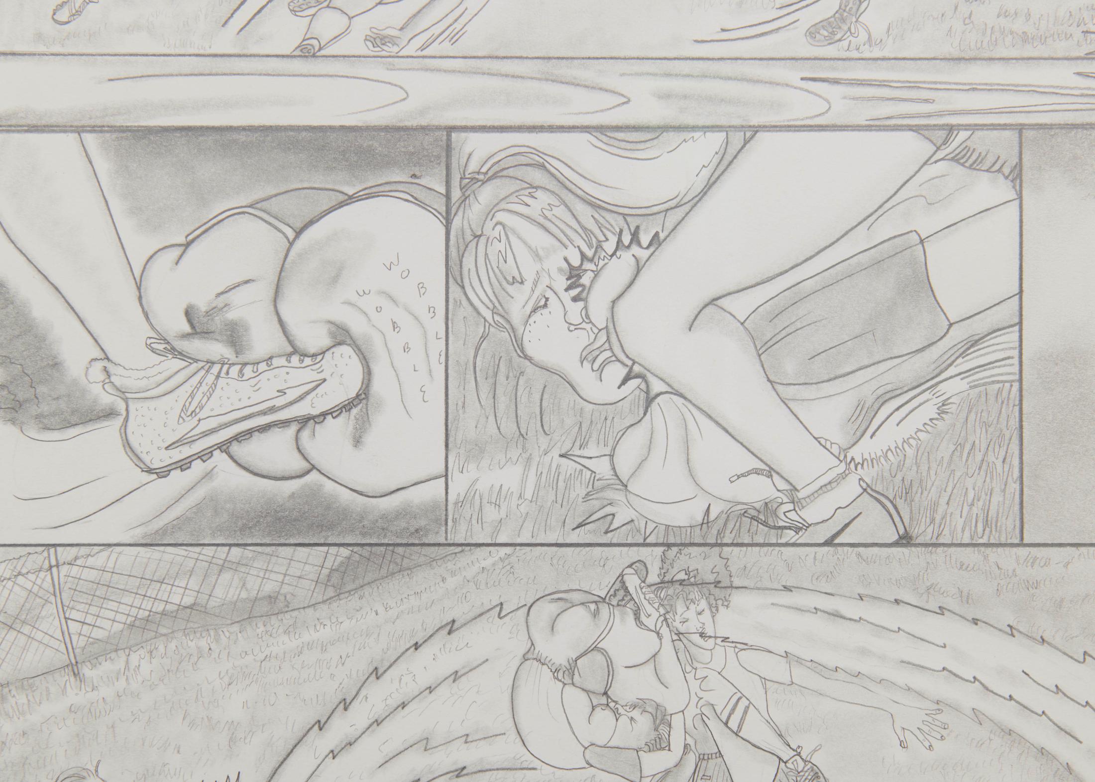 Exhibition View Groupshow «Everyday is in Eternity Bound; view on Vanessa Conte, Andrea Tries Out, Part 2, 2016» at WallRiss, Fribourg, 2019 / Courtesy: the artist and WallRiss