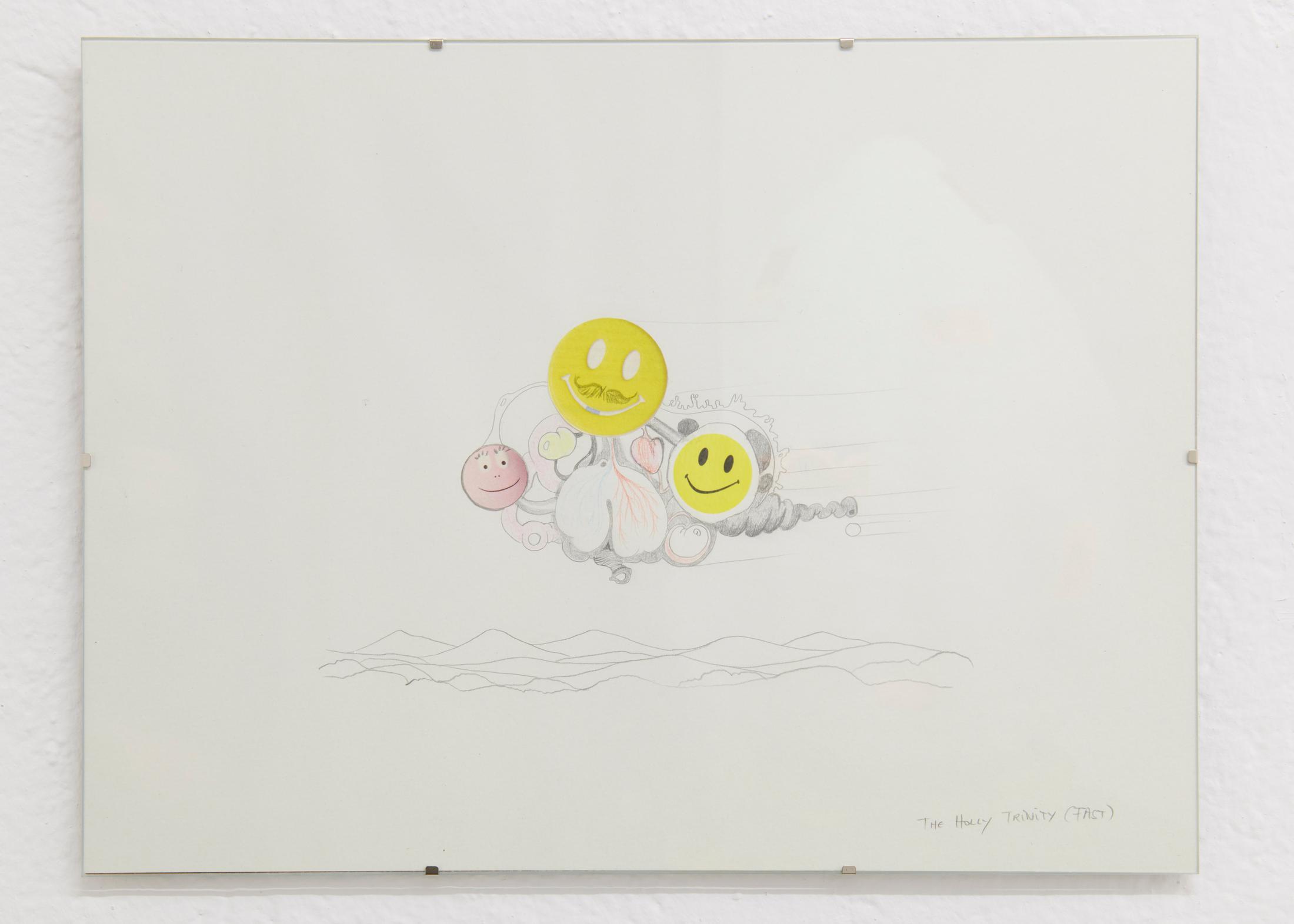 Exhibition View Groupshow «Everyday is in Eternity Bound; view on Vidya Gastaldon, The Holy Trinity, 2004» at WallRiss, Fribourg, 2019 / Courtesy: the artist and WallRiss