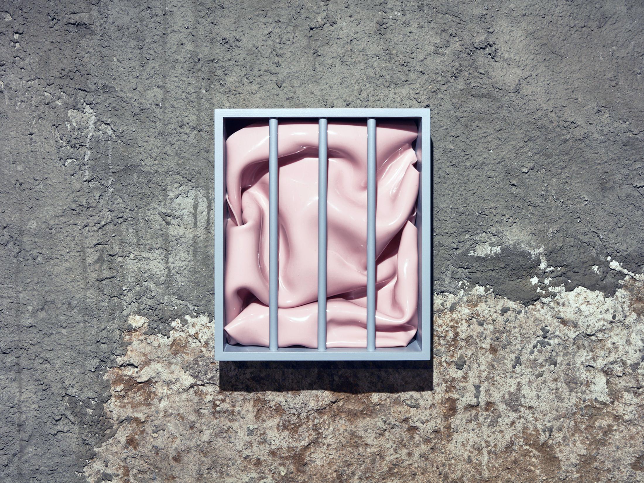 Exhibition View Vanessa Safavi Soloshow «Milch; view on The witness, 2017» at Stalletta Madulain by Windhager von Kaenel / Photo: Philippe Hubler / Courtesy: the artist and ChertLuedde, Berlin