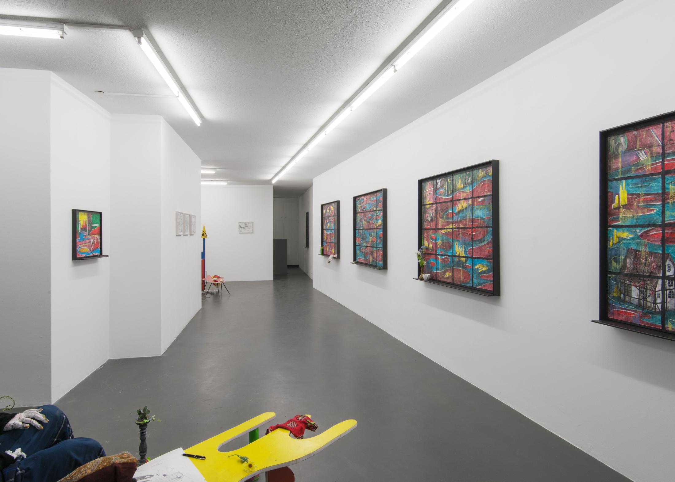 Exhibition View Veit Laurent Kurz "Aspects of Arriving" at Weiss Falk / Courtesy: Weiss Falk and the artist