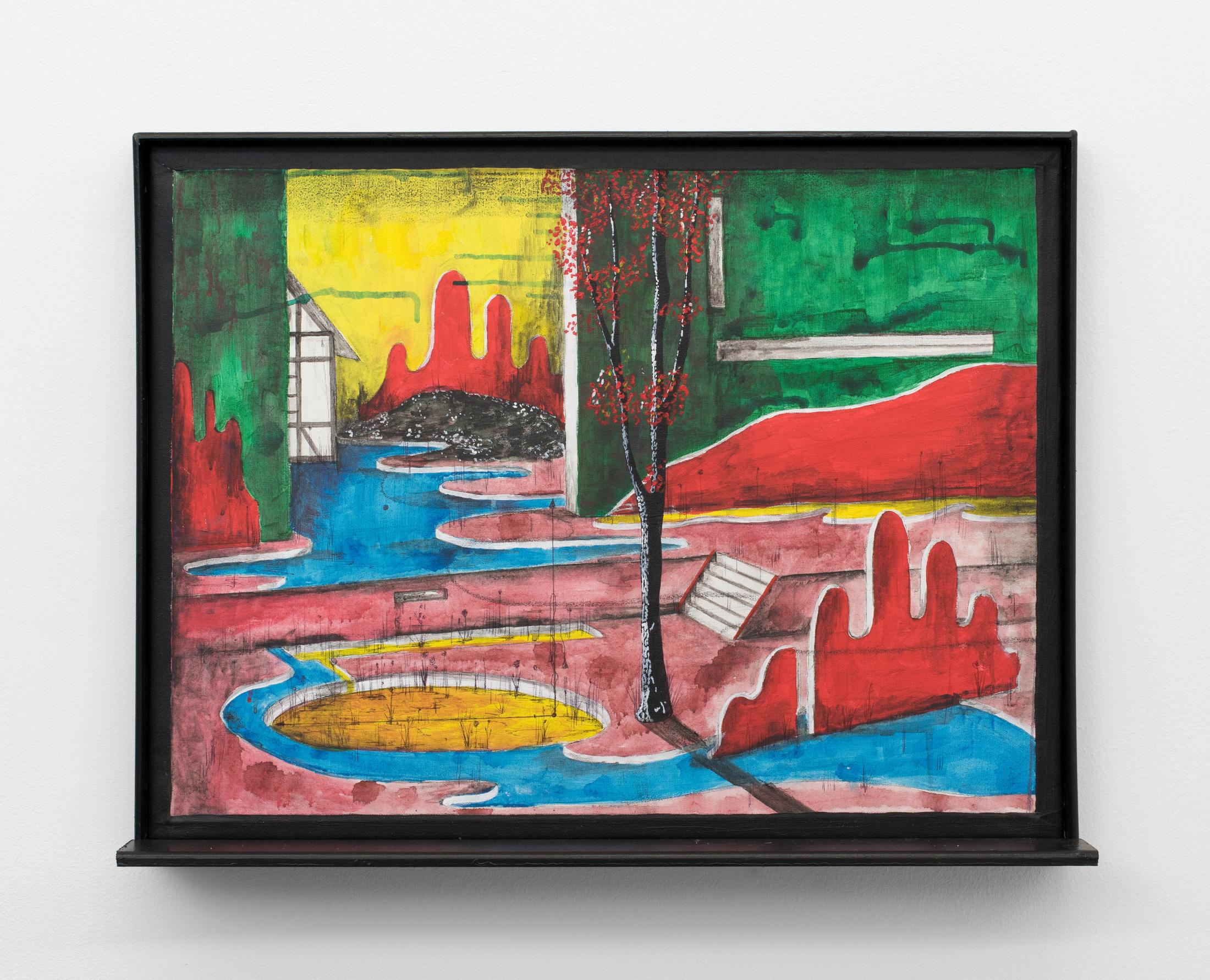 Exhibition View Veit Laurent Kurz "Window V (AOA Series), 2018" at Weiss Falk / Courtesy: Weiss Falk and the artist